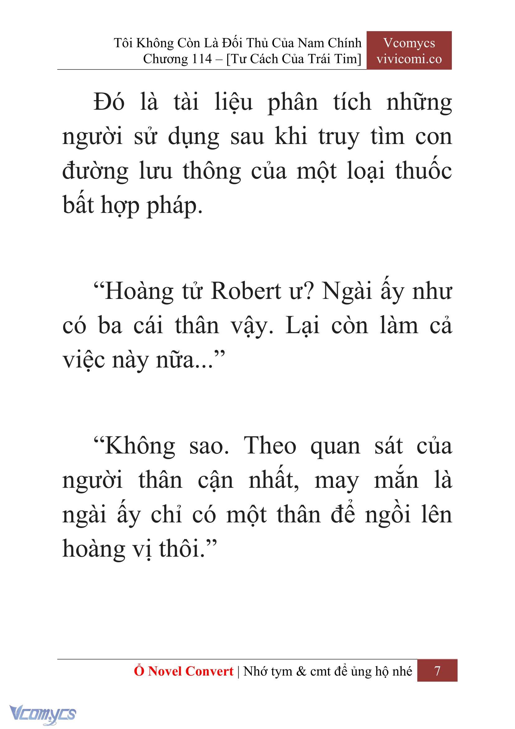 [Novel] Tôi Không Còn Là Đối Thủ Của Nam Chính Chap 114 - Trang 2
