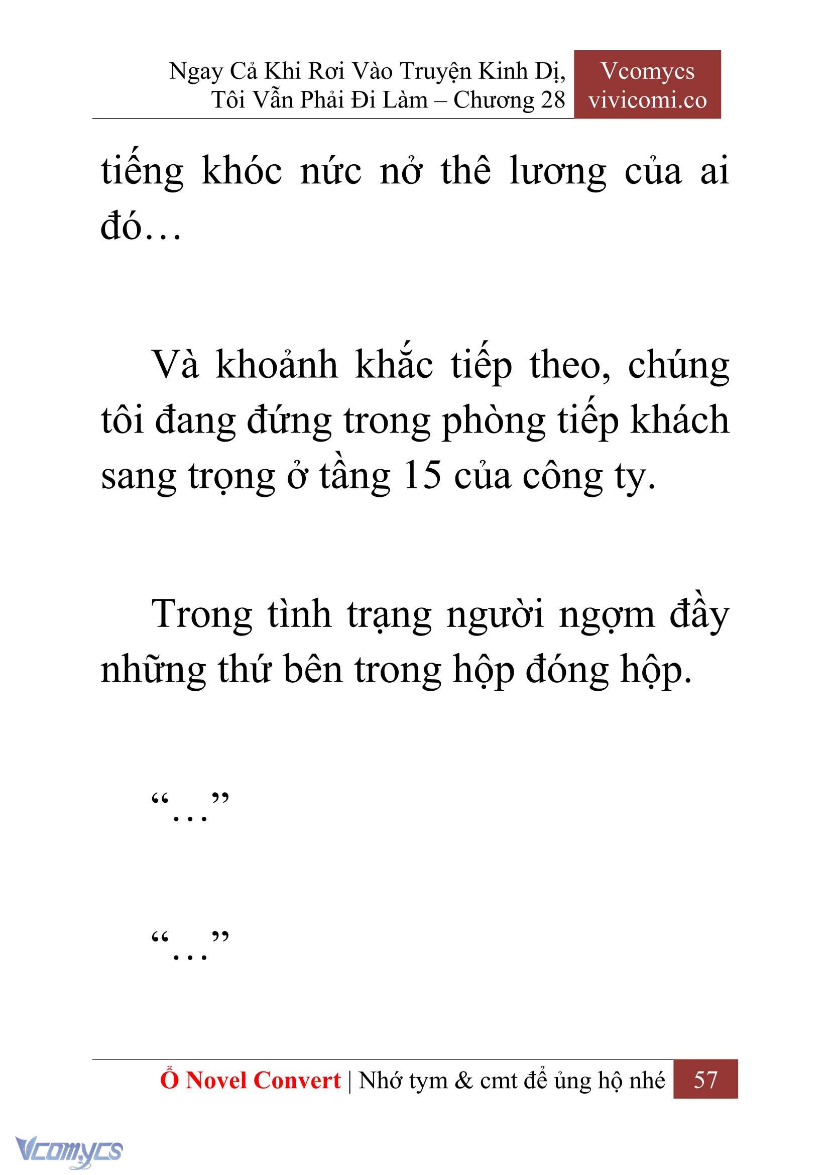 [Novel] Ngay Cả Khi Rơi Vào Truyện Kinh Dị, Tôi Vẫn Phải Đi Làm Chap 28 - Trang 2