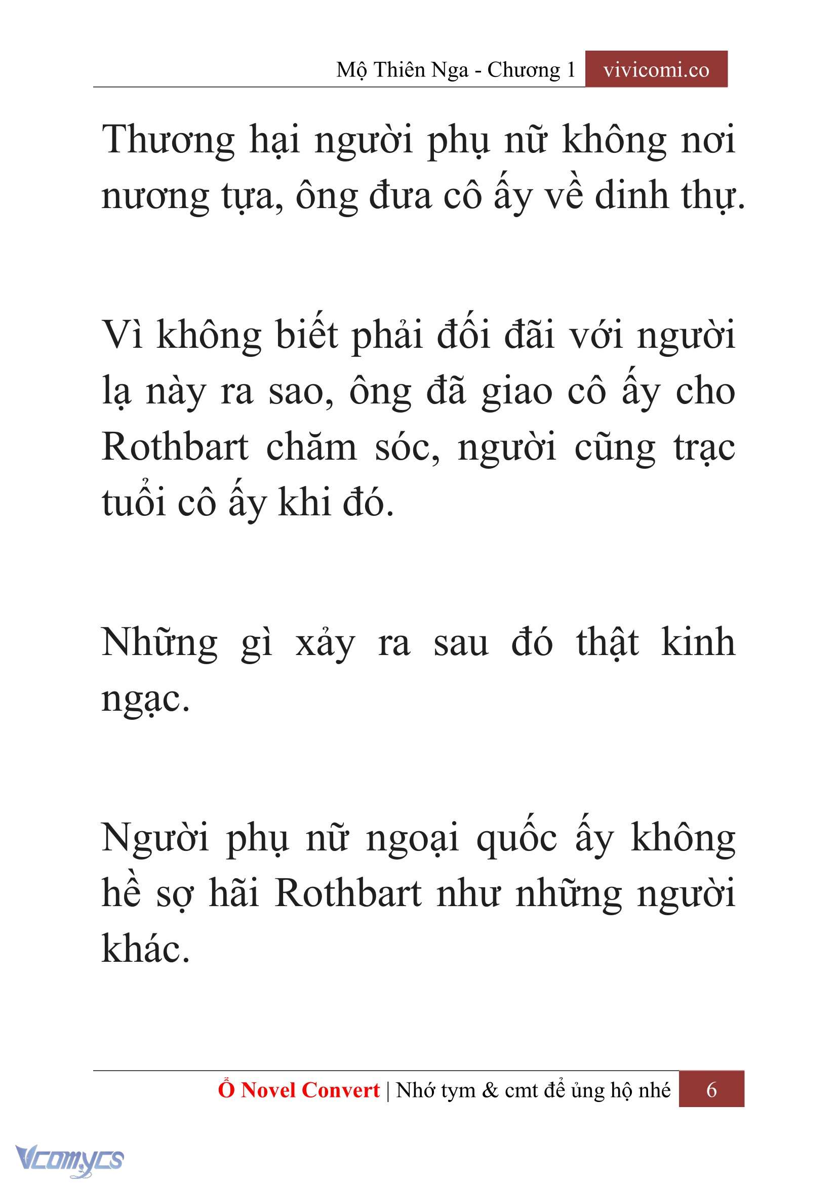 [Novel] Mộ Thiên Nga Chap 1 - Trang 2
