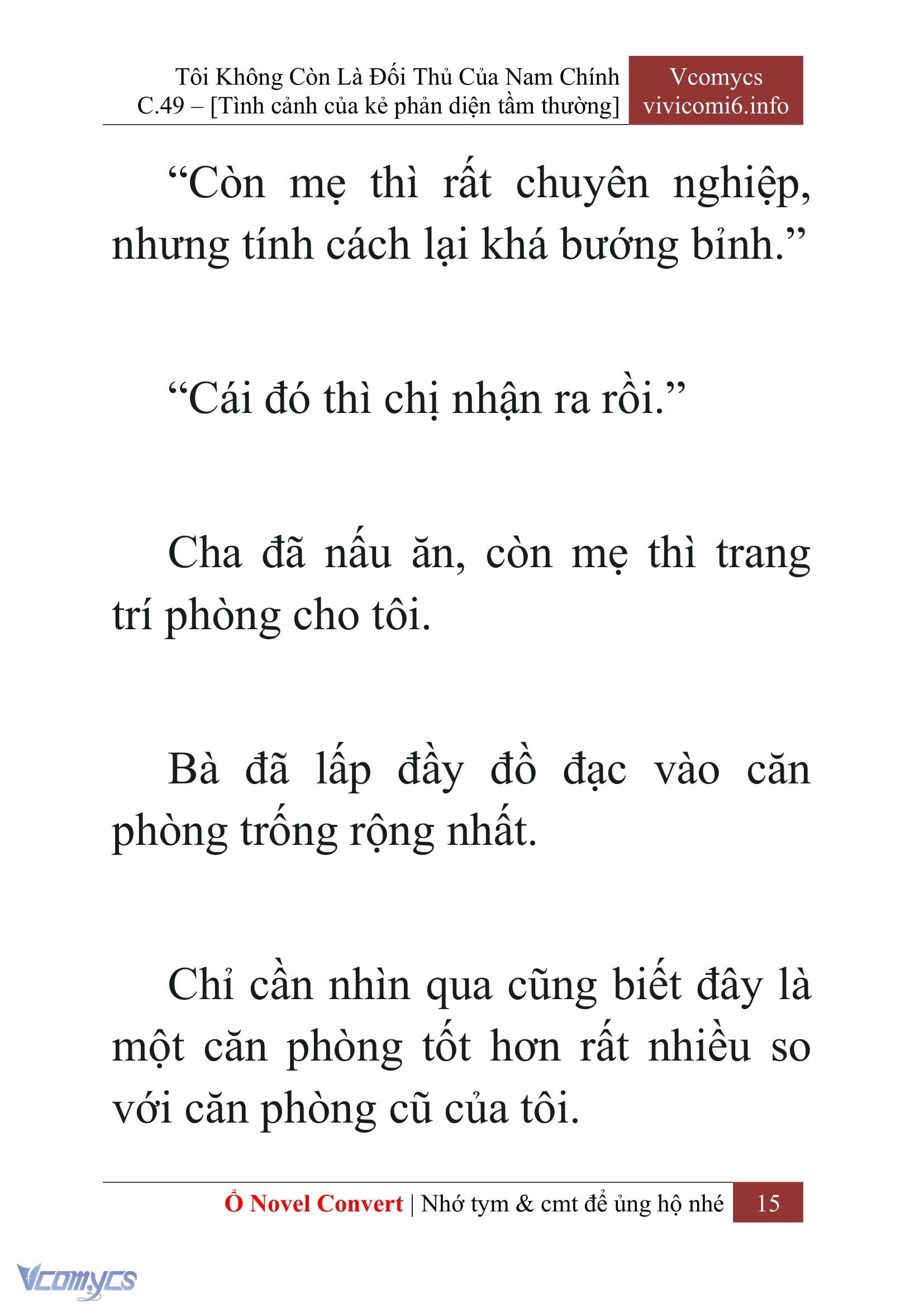 [Novel] Tôi Không Còn Là Đối Thủ Của Nam Chính Chap 49 - Trang 2