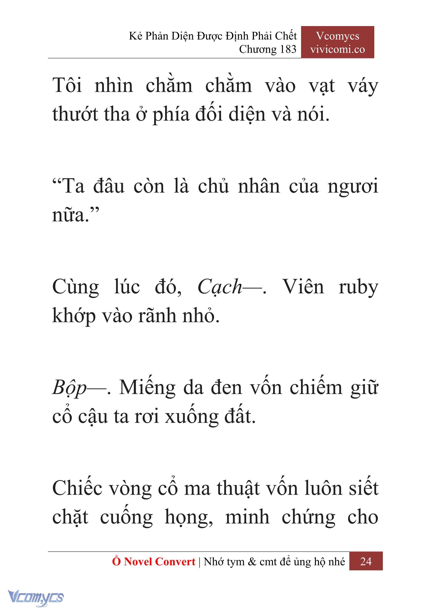 [Novel] Kẻ Phản Diện Được Định Phải Chết Chap 183 - Next Chap 184
