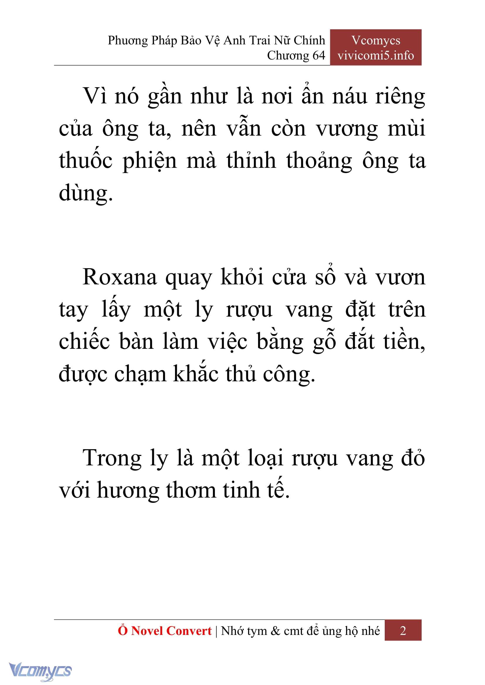 [Novel] Phương Pháp Bảo Vệ Anh Trai Nữ Chính Chap 64 - Trang 2