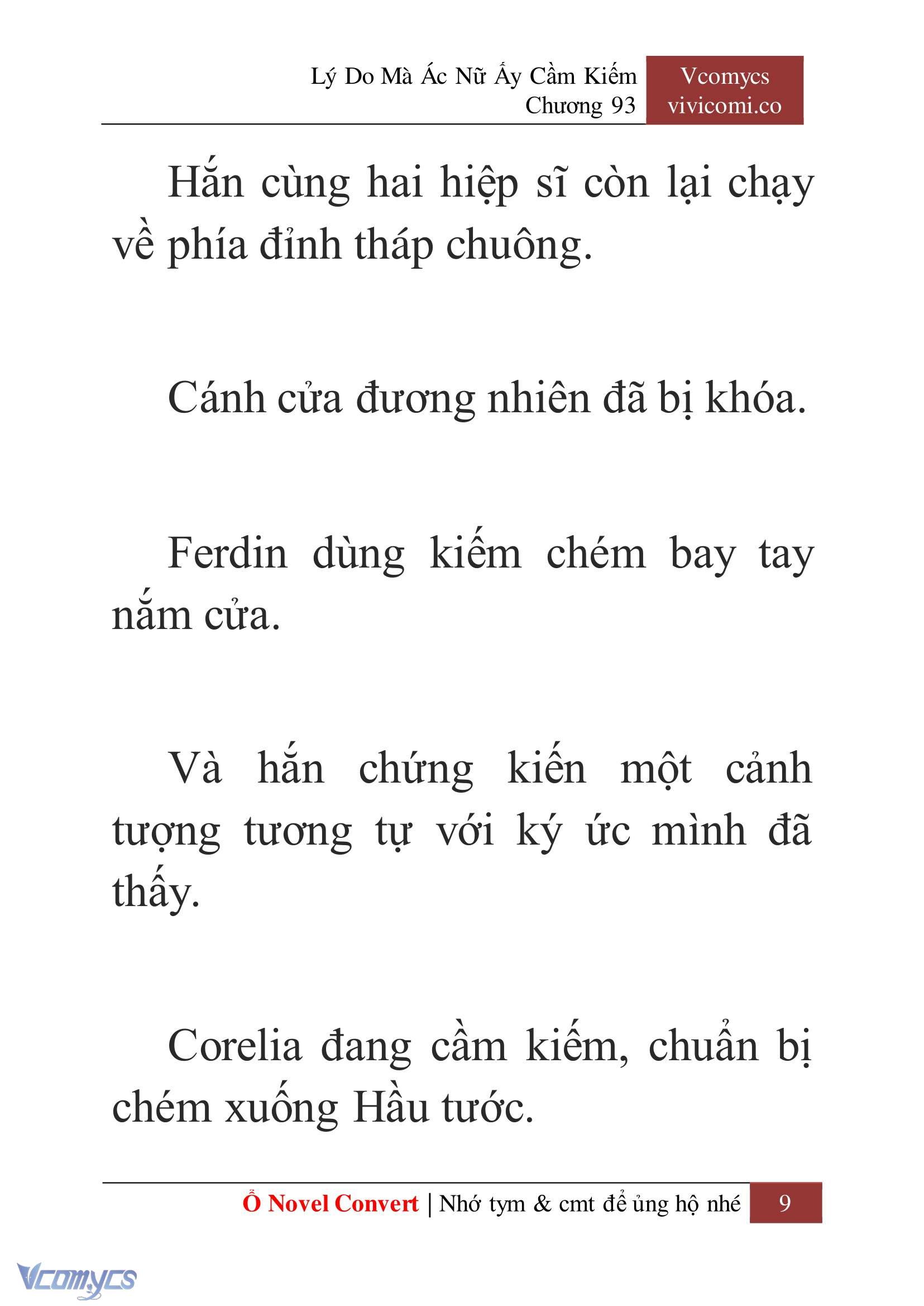 [Novel] Lý Do Mà Ác Nữ Ấy Cầm Kiếm Chap 93 - Trang 2