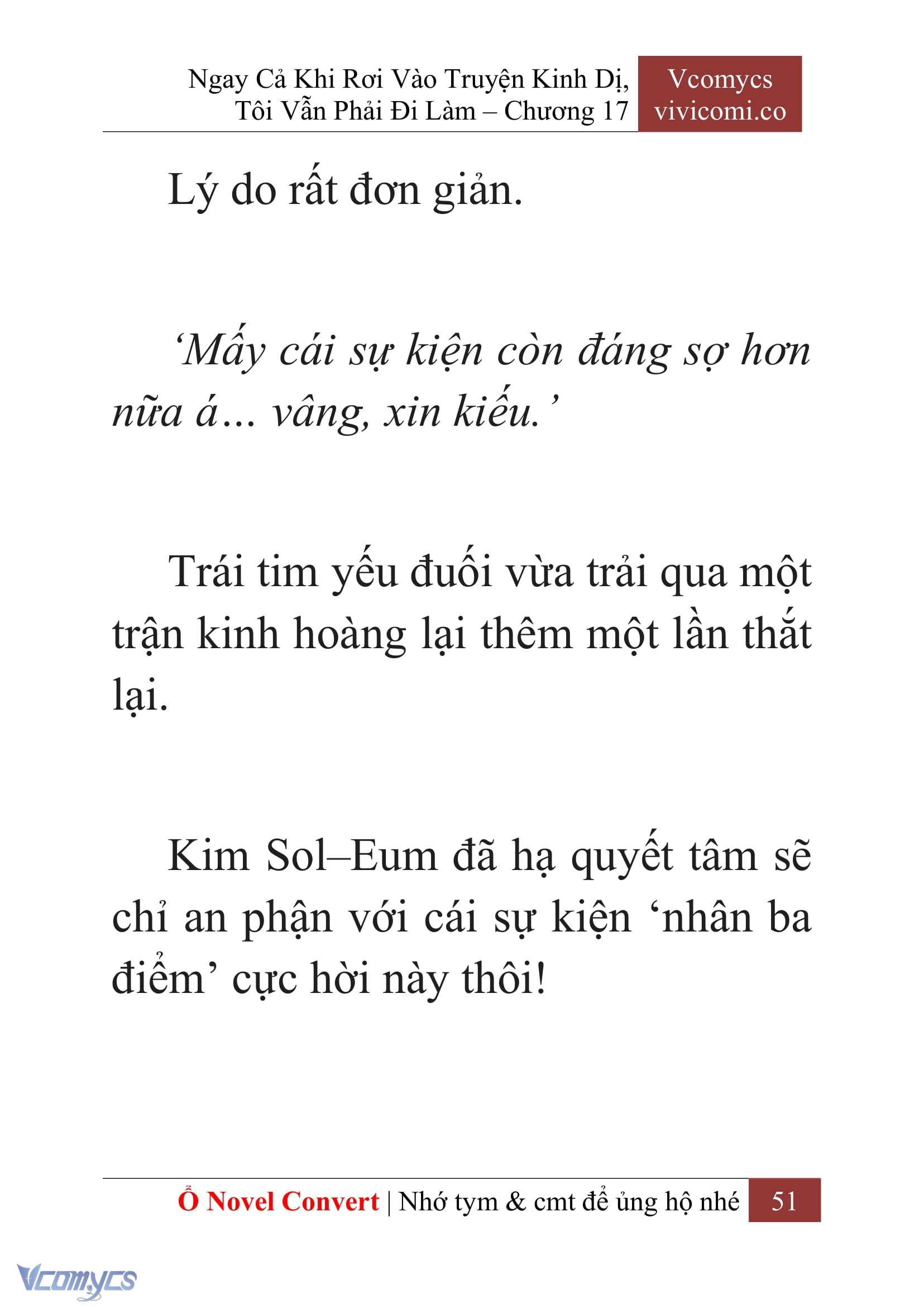 [Novel] Ngay Cả Khi Rơi Vào Truyện Kinh Dị, Tôi Vẫn Phải Đi Làm Chap 17 - Trang 2