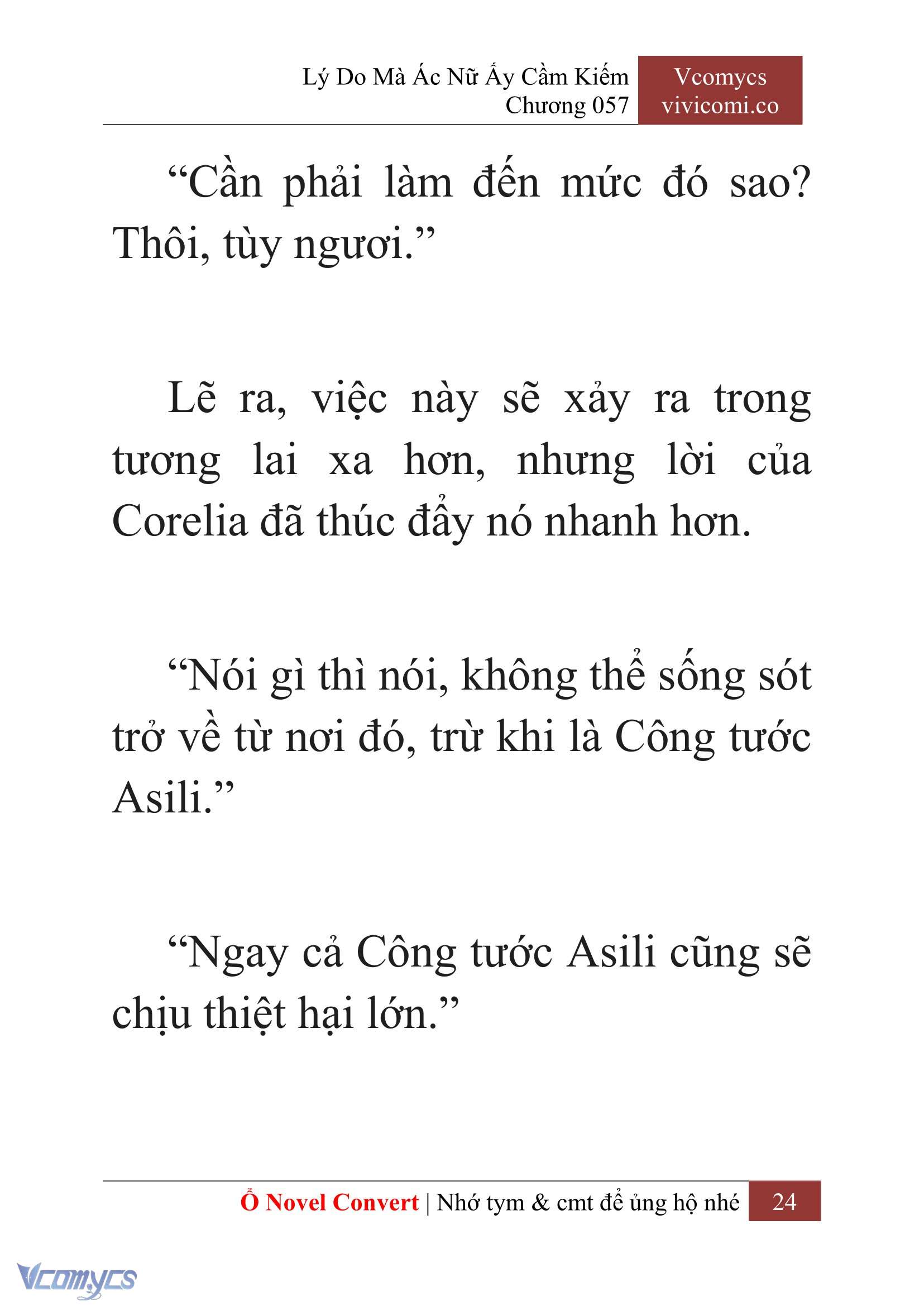 [Novel] Lý Do Mà Ác Nữ Ấy Cầm Kiếm Chap 57 - Trang 2