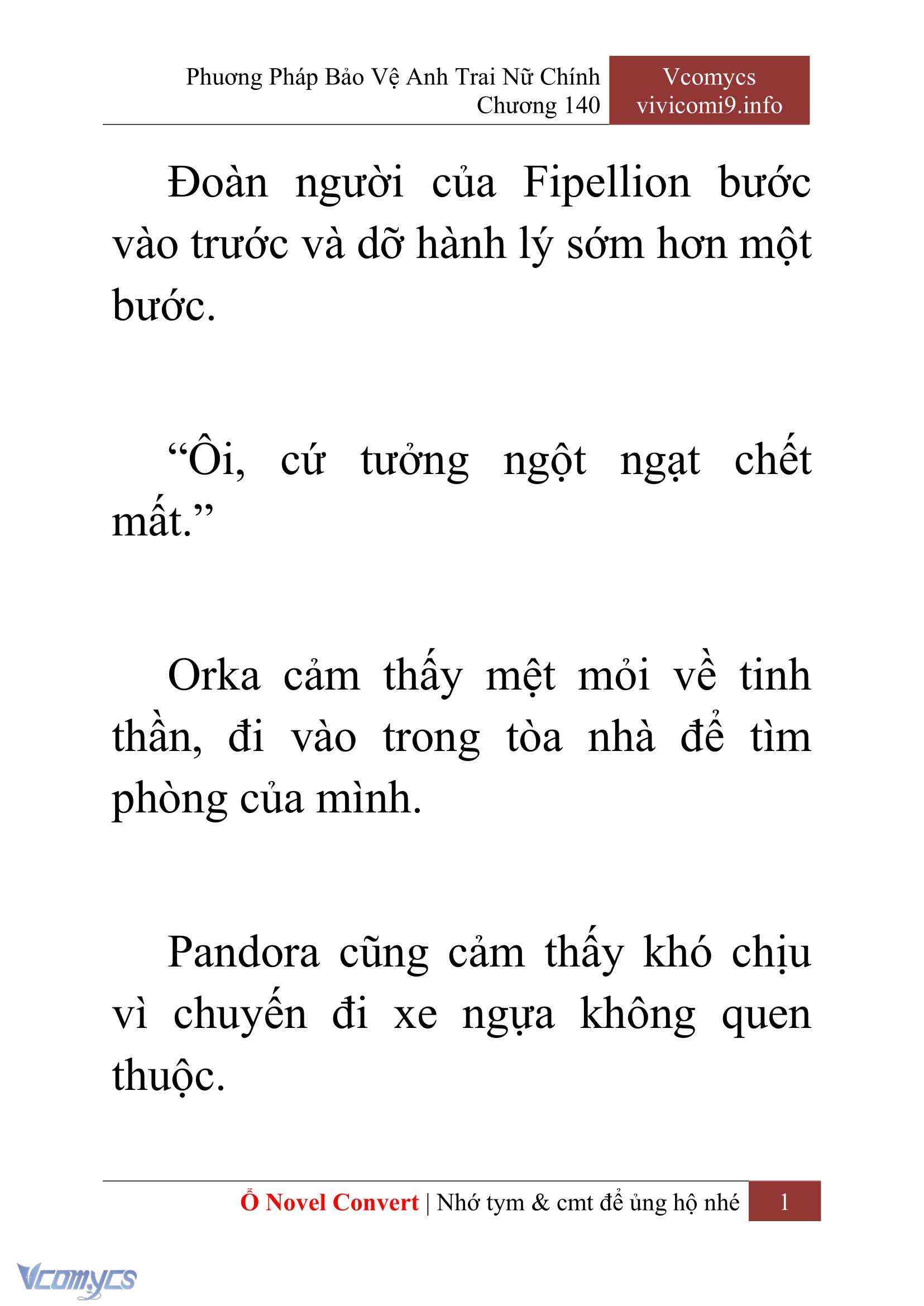 [Novel] Phương Pháp Bảo Vệ Anh Trai Nữ Chính Chap 140 - Trang 2