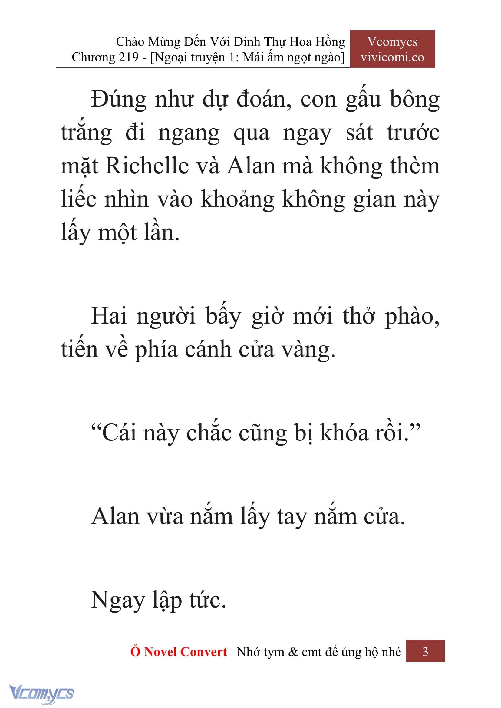 [Novel] Chào Mừng Đến Với Dinh Thự Hoa Hồng Chap 219 - Trang 2