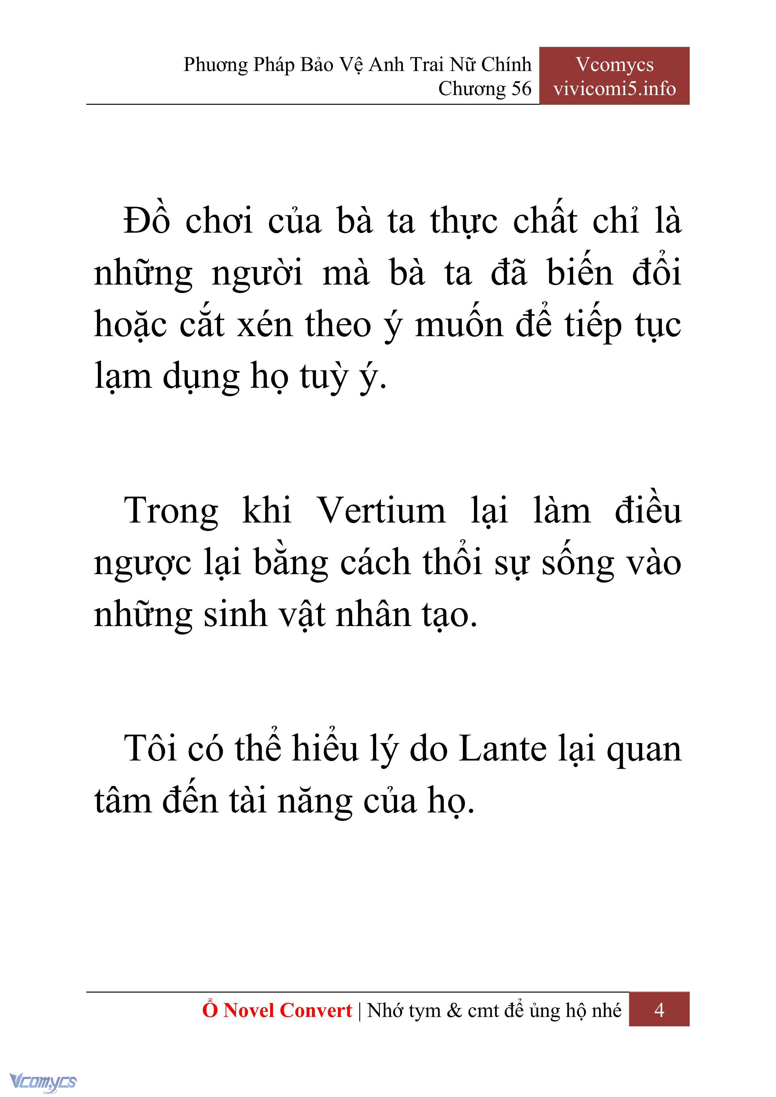 [Novel] Phương Pháp Bảo Vệ Anh Trai Nữ Chính Chap 56 - Trang 2