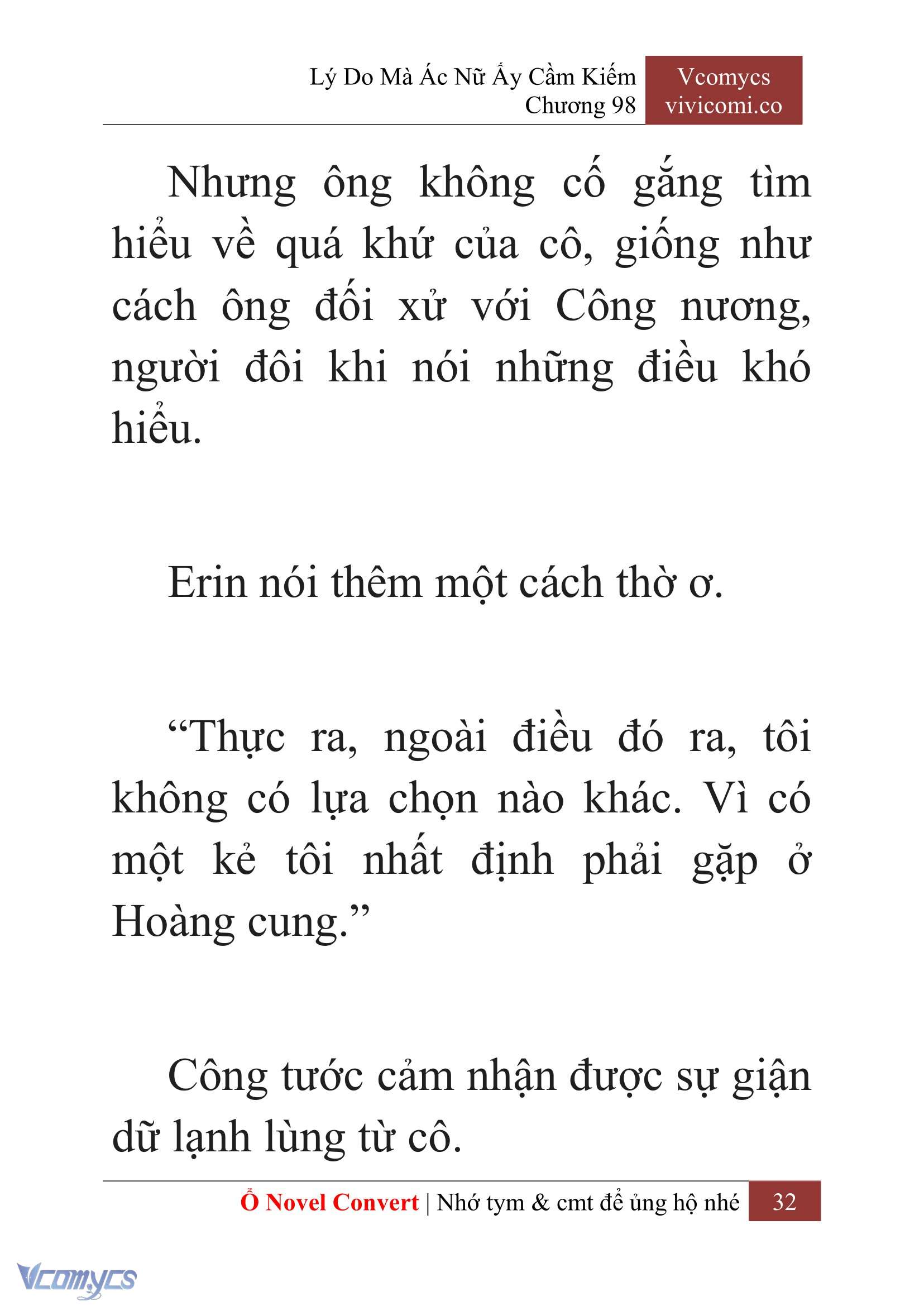 [Novel] Lý Do Mà Ác Nữ Ấy Cầm Kiếm Chap 98 - Trang 2
