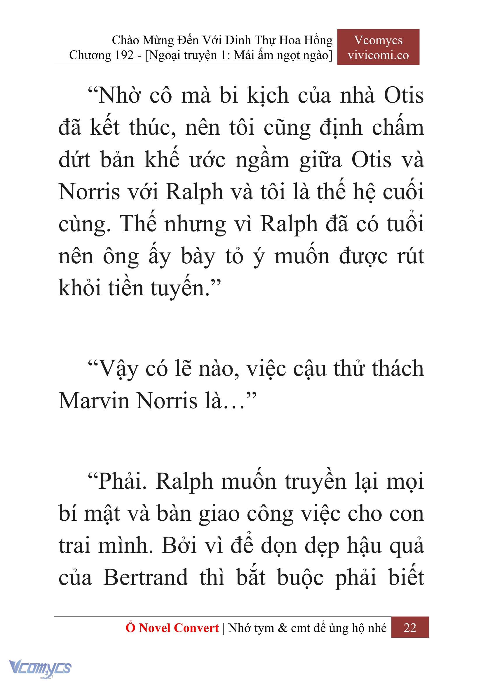 [Novel] Chào Mừng Đến Với Dinh Thự Hoa Hồng Chap 192 - Trang 2