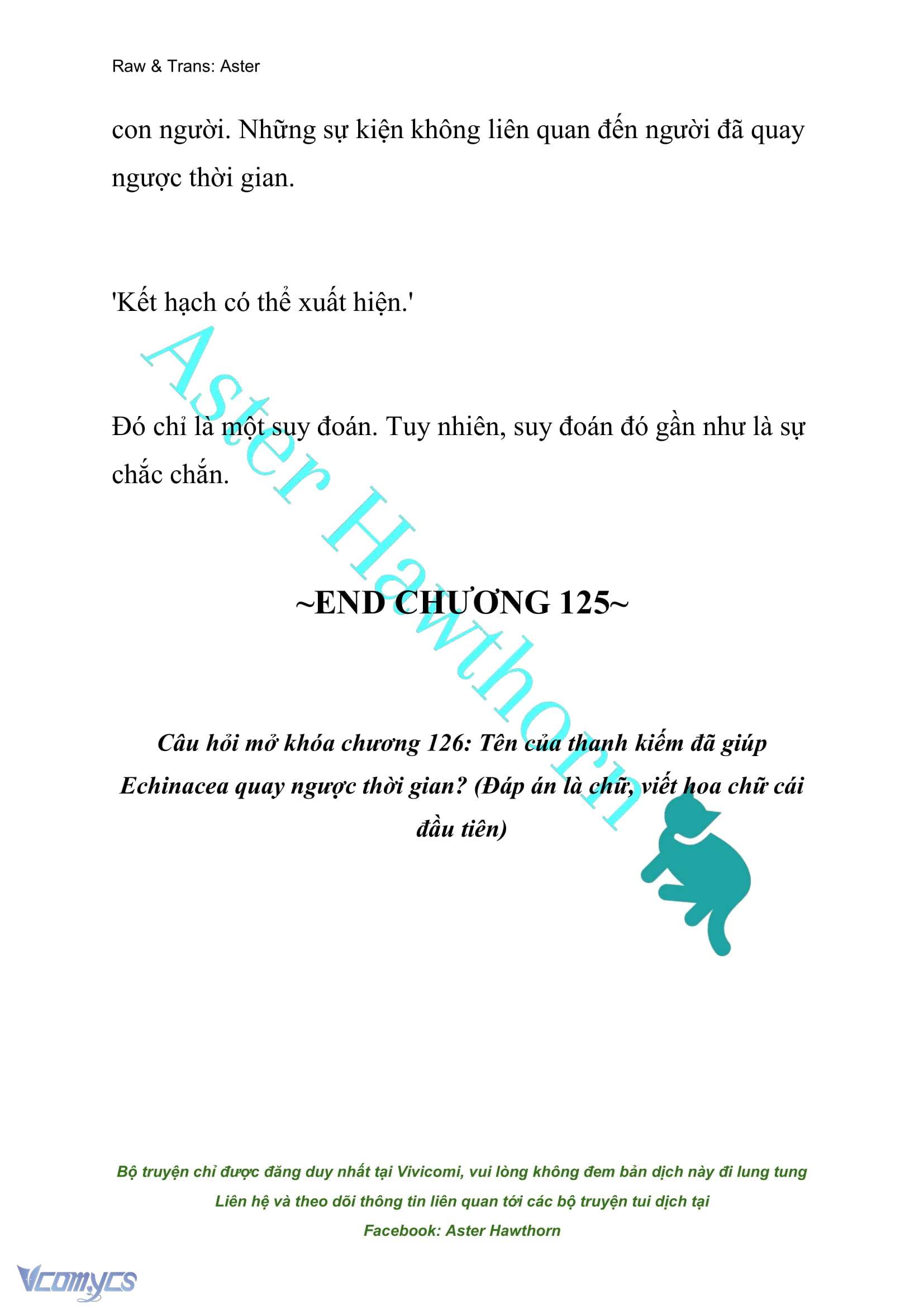 [NOVEL] Đóa Hoa Cầm Kiếm Chap 125 - Next Chap 126