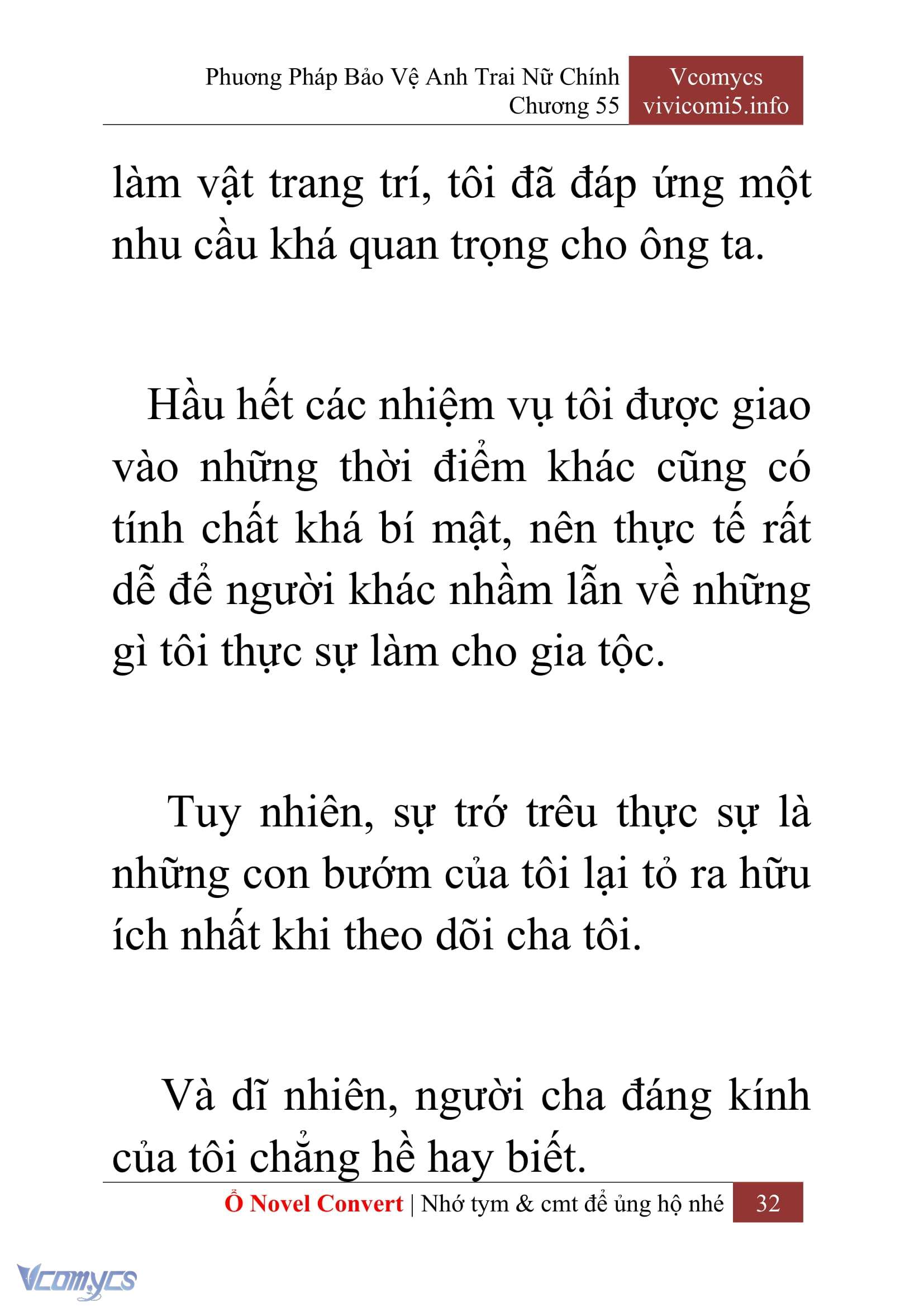 [Novel] Phương Pháp Bảo Vệ Anh Trai Nữ Chính Chap 55 - Trang 2