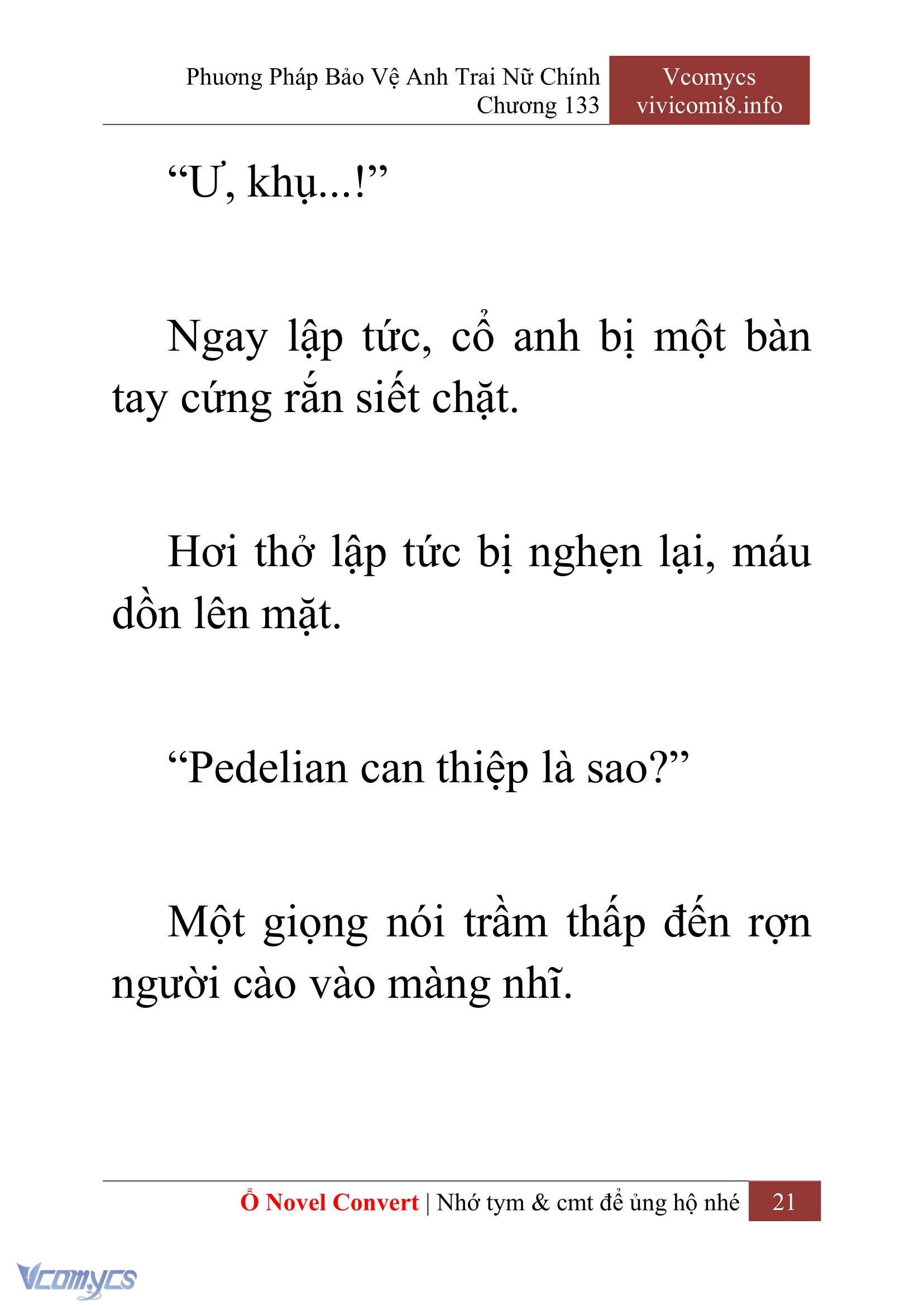 [Novel] Phương Pháp Bảo Vệ Anh Trai Nữ Chính Chap 133 - Trang 2