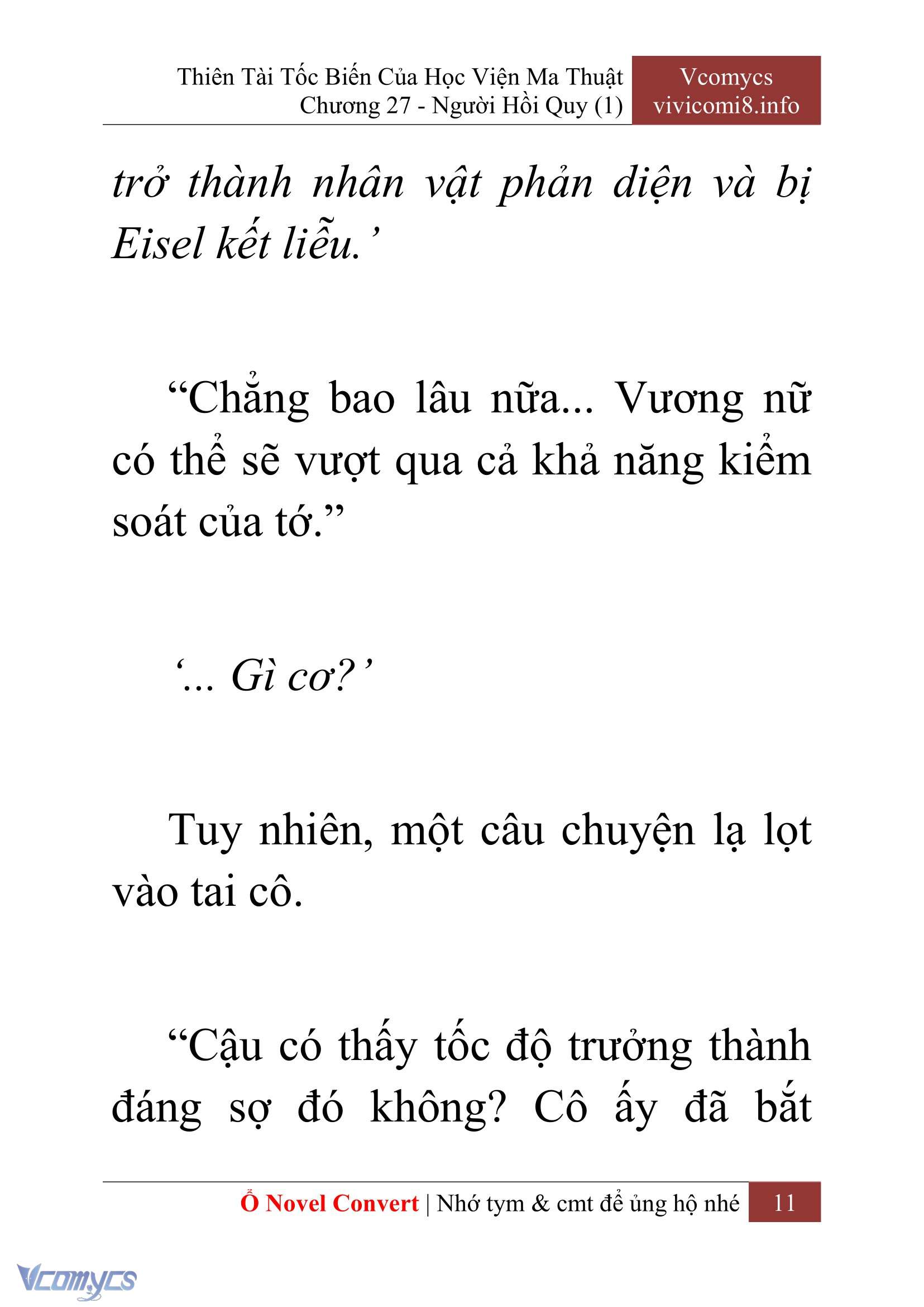 [Novel] Thiên Tài Tốc Biến Của Học Viện Ma Thuật Chap 27 - Trang 2