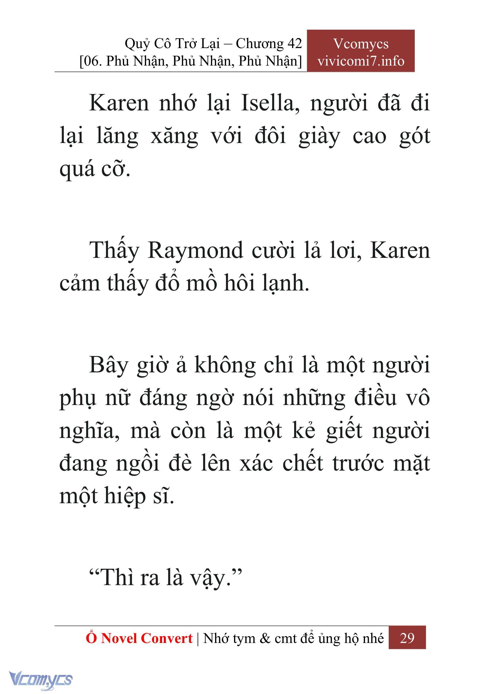 [Novel] Quý Cô Trở Lại Chap 42 - Trang 2