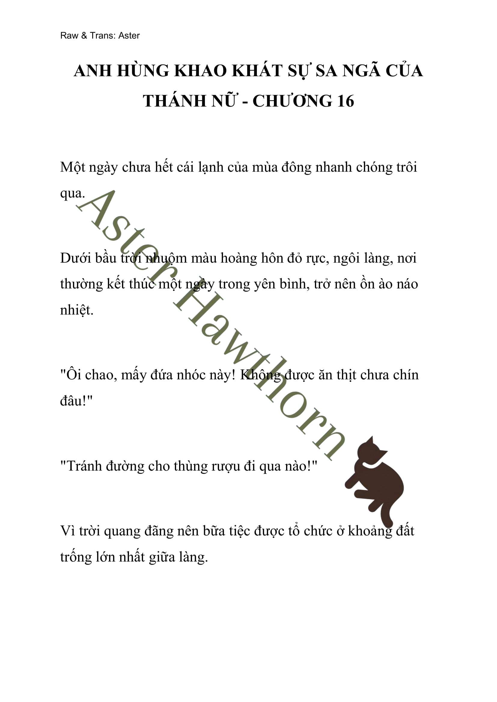 [NOVEL] Anh Hùng Khao Khát Sự Sa Ngã Của Thánh Nữ Chap 16 - Trang 2