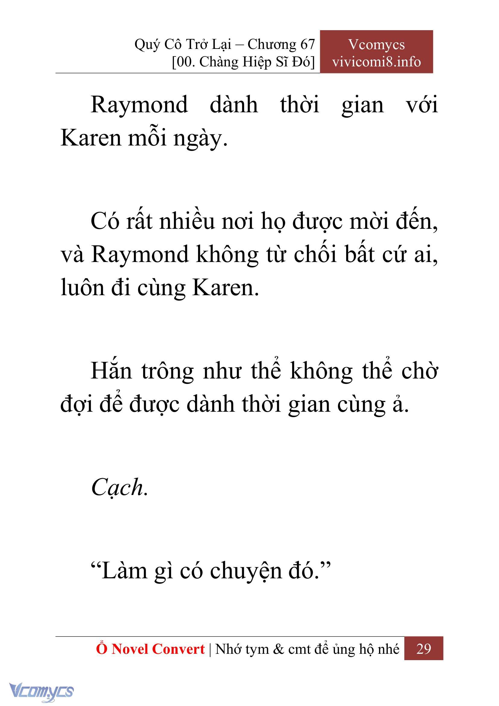 [Novel] Quý Cô Trở Lại Chap 67 - Trang 2