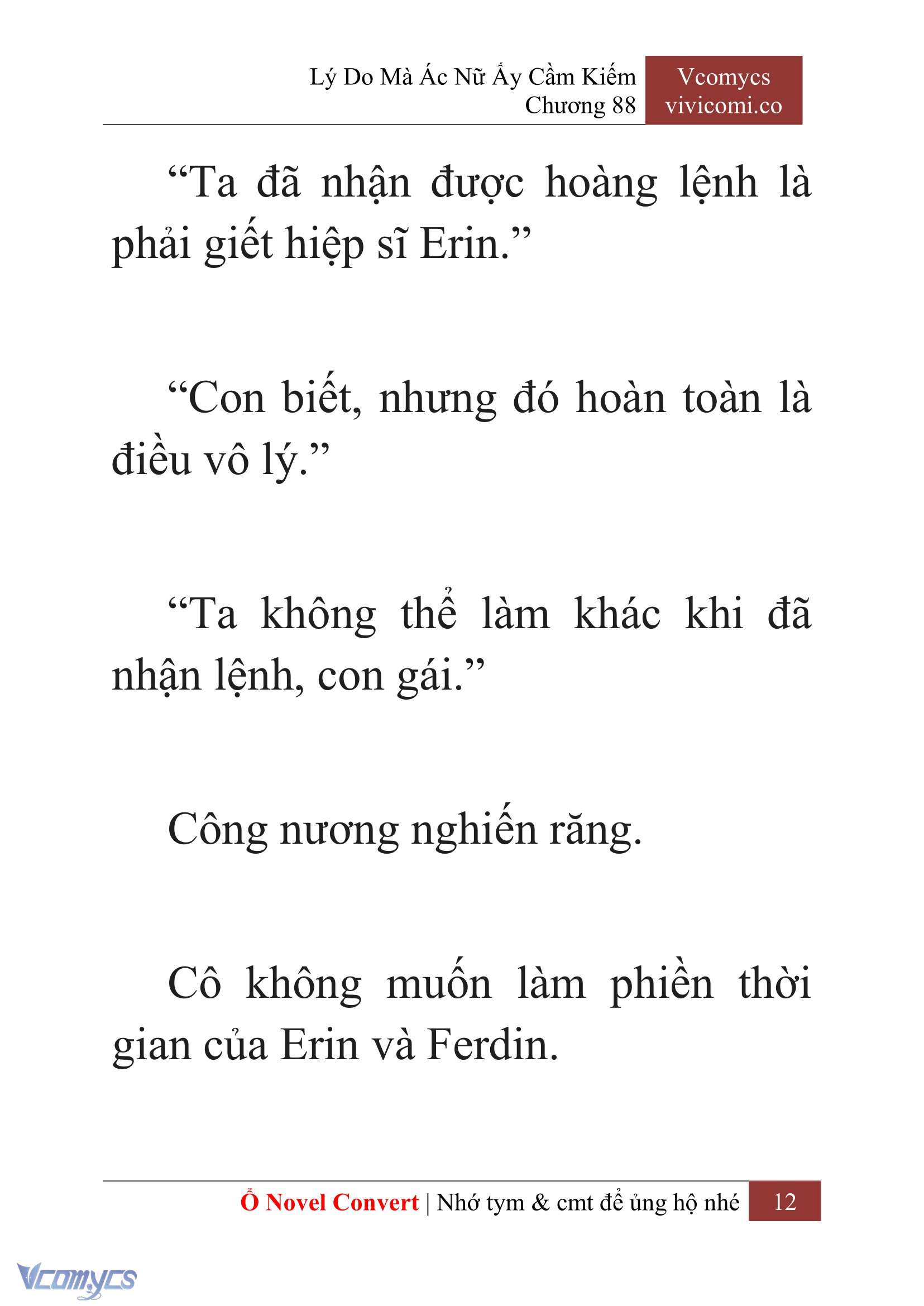 [Novel] Lý Do Mà Ác Nữ Ấy Cầm Kiếm Chap 88 - Trang 2