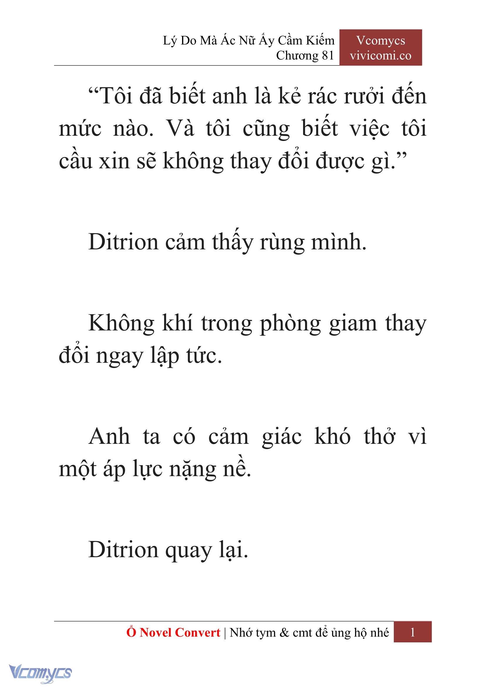 [Novel] Lý Do Mà Ác Nữ Ấy Cầm Kiếm Chap 81 - Trang 2
