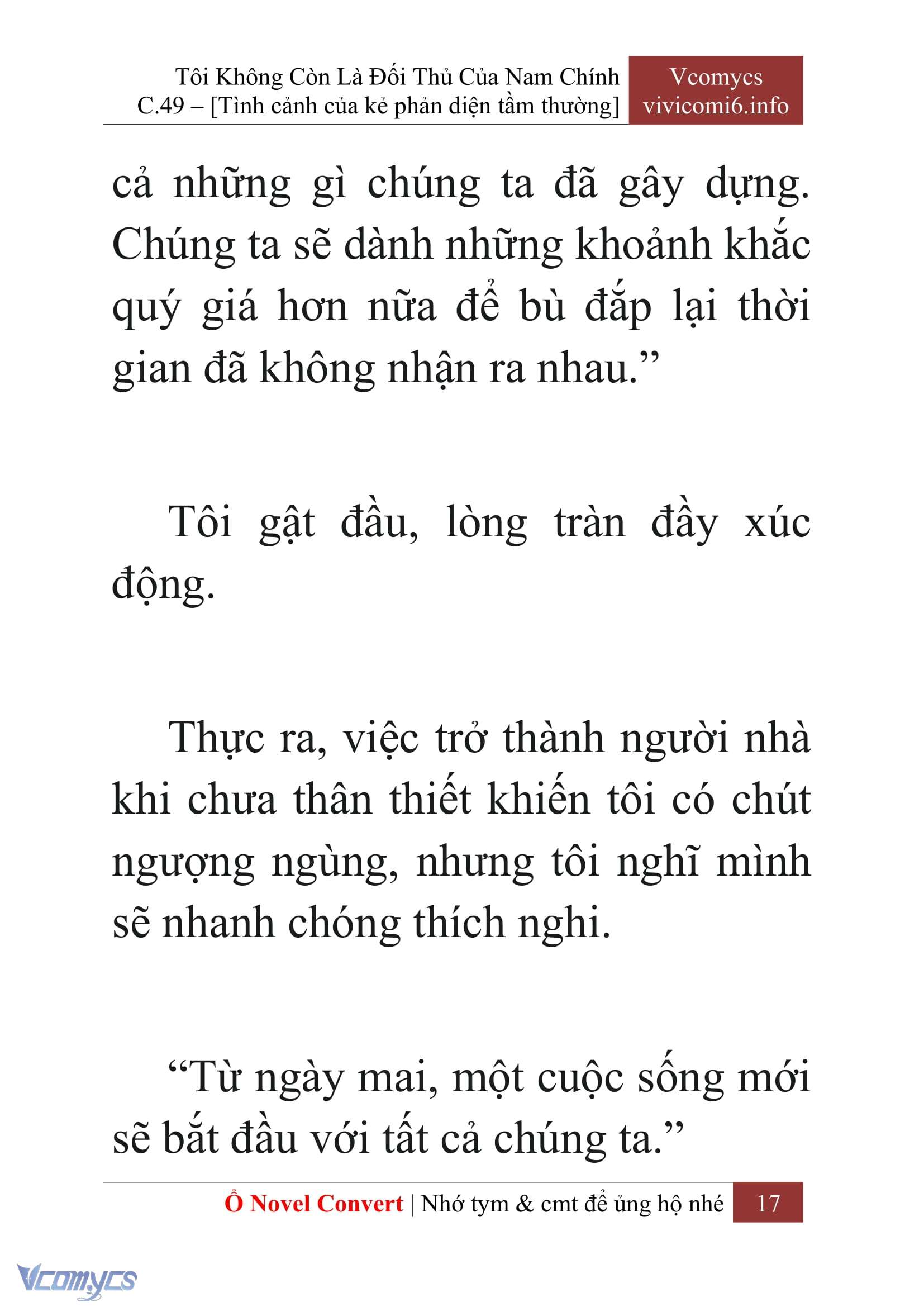 [Novel] Tôi Không Còn Là Đối Thủ Của Nam Chính Chap 49 - Trang 2