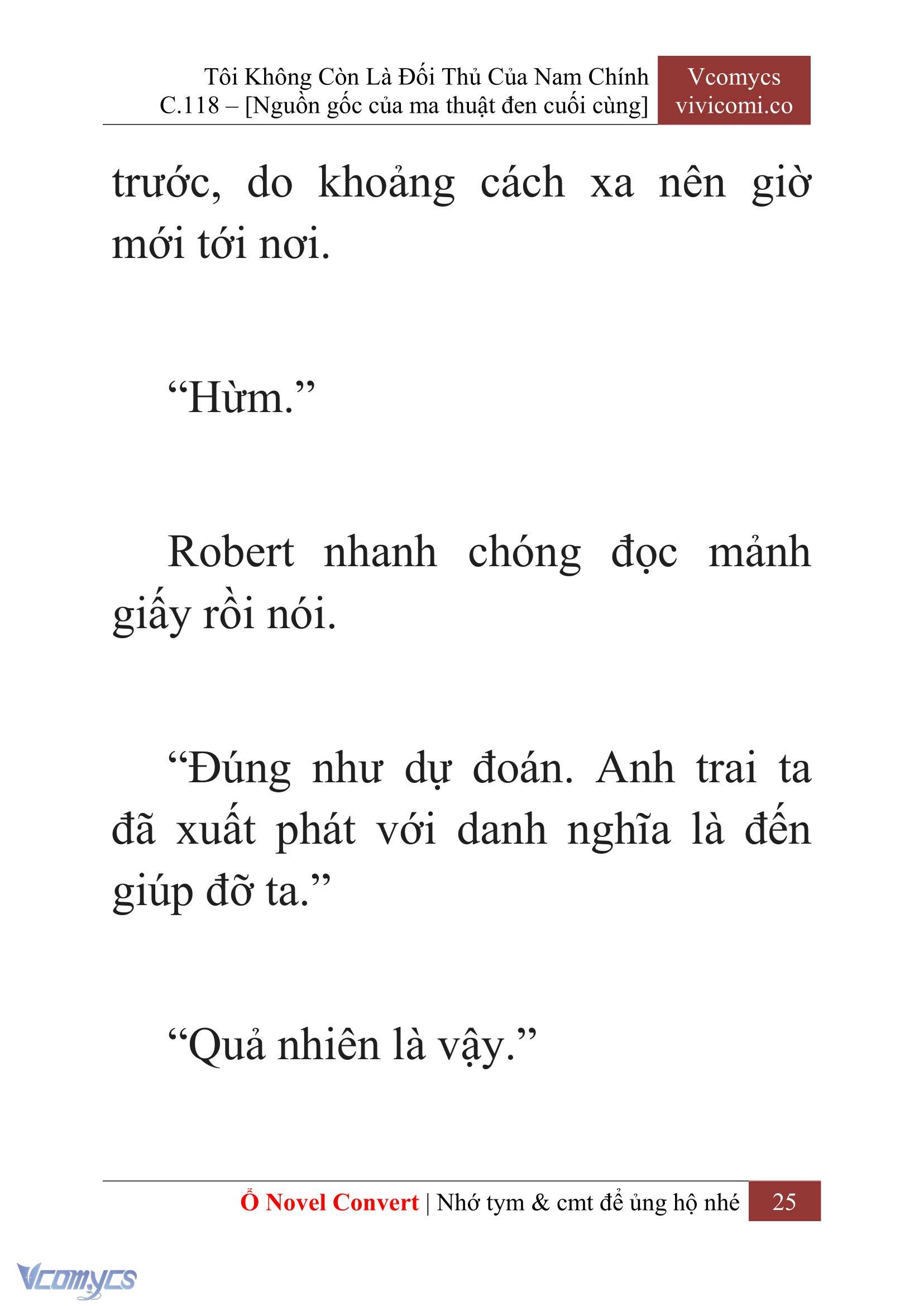 [Novel] Tôi Không Còn Là Đối Thủ Của Nam Chính Chap 118 - Trang 2