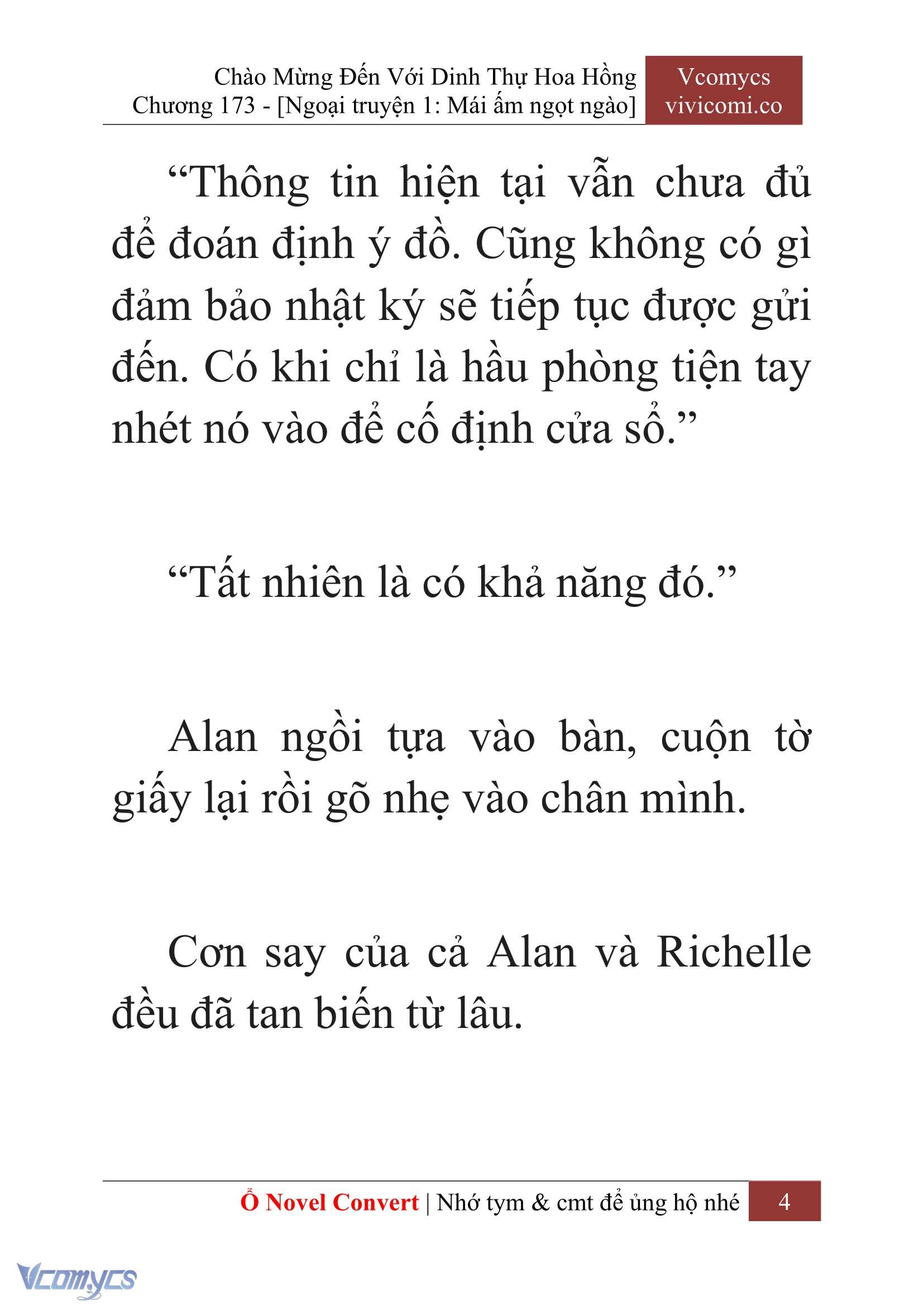 [Novel] Chào Mừng Đến Với Dinh Thự Hoa Hồng Chap 173 - Trang 2