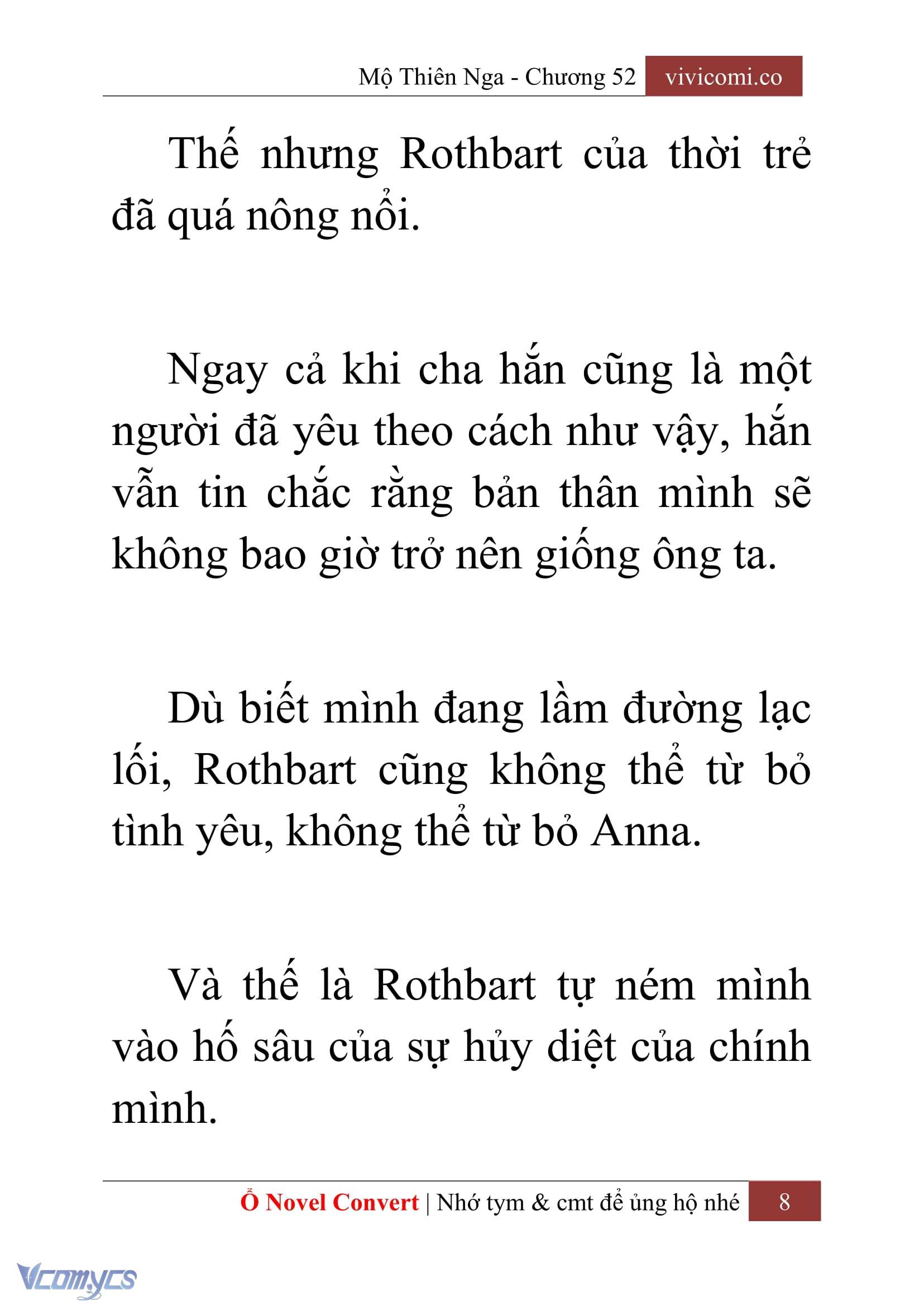 [Novel] Mộ Thiên Nga Chap 52 - Next Chap 53