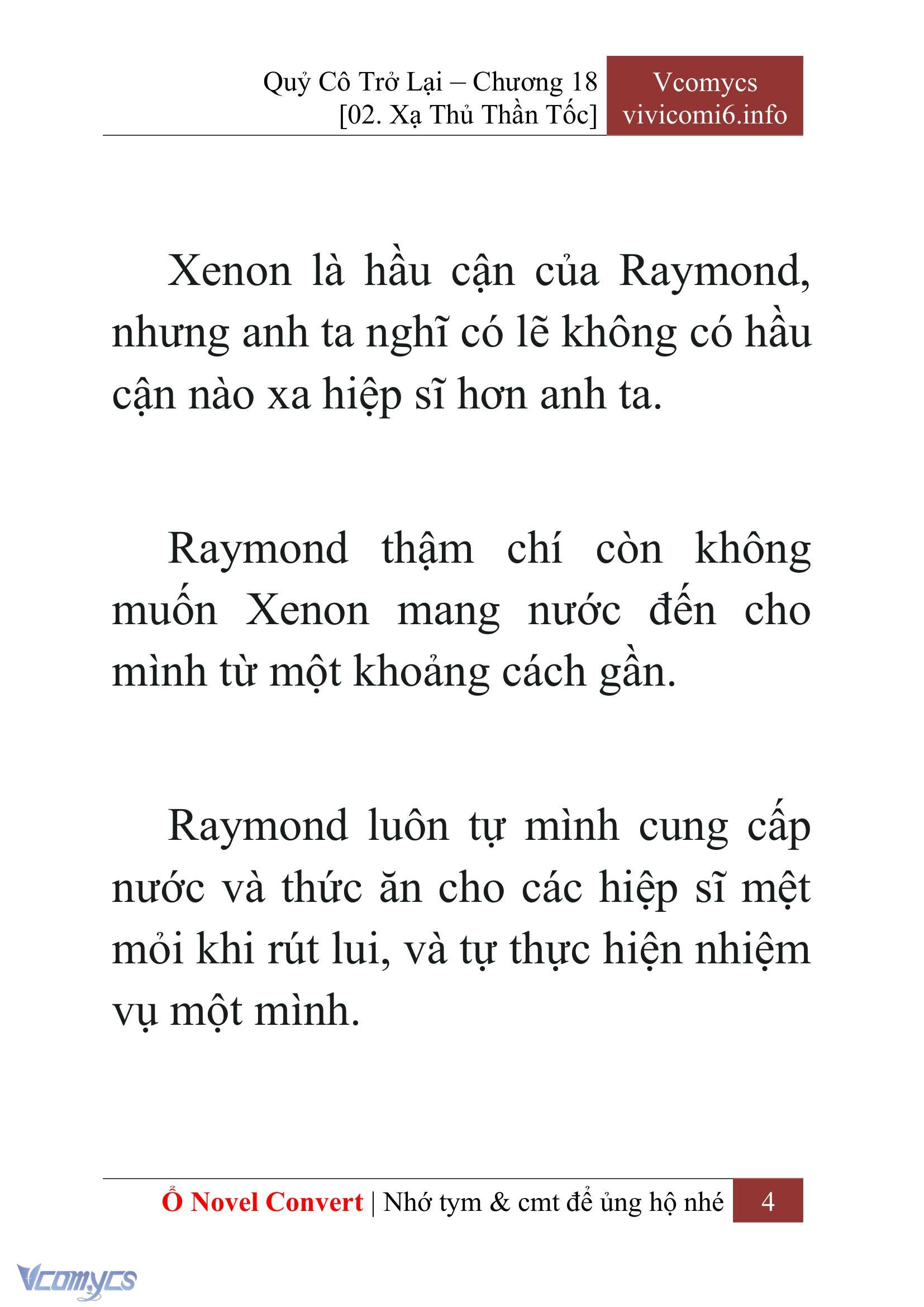 [Novel] Quý Cô Trở Lại Chap 18 - Trang 2