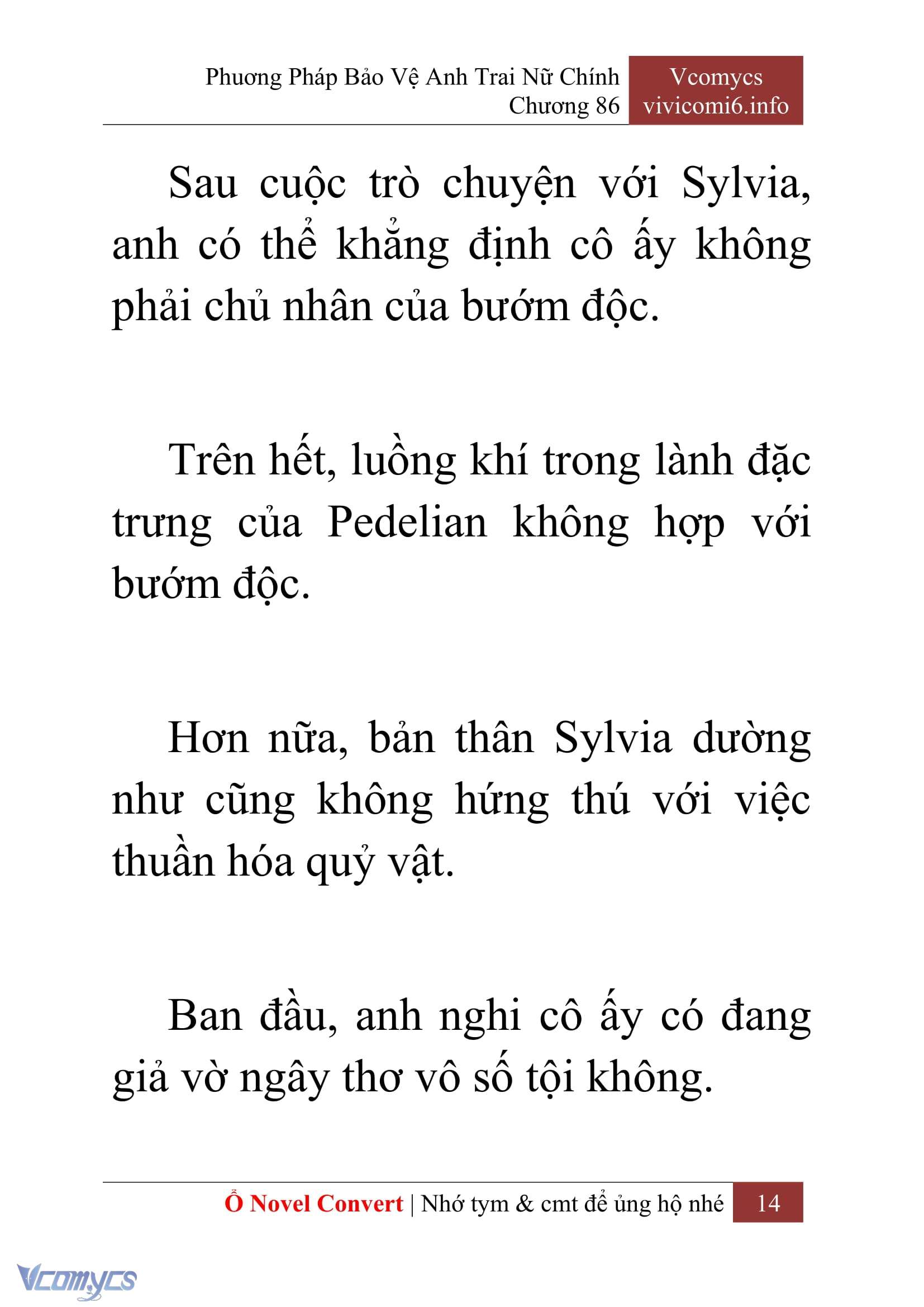 [Novel] Phương Pháp Bảo Vệ Anh Trai Nữ Chính Chap 86 - Trang 2