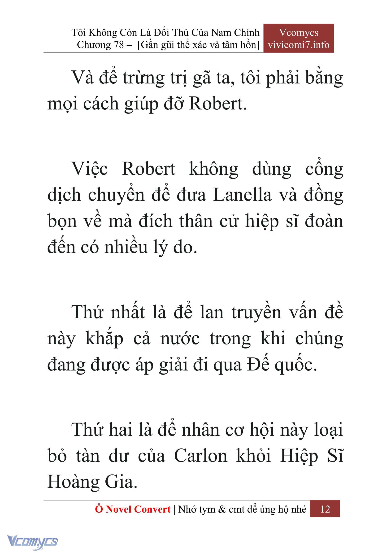 [Novel] Tôi Không Còn Là Đối Thủ Của Nam Chính Chap 78 - Trang 2