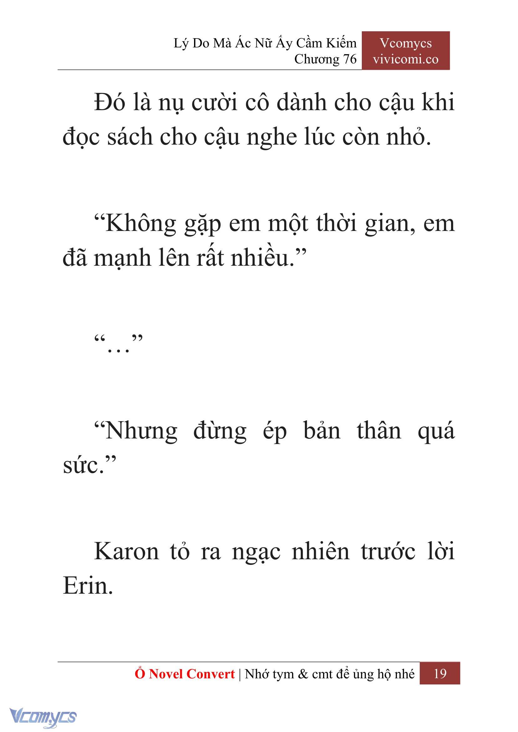 [Novel] Lý Do Mà Ác Nữ Ấy Cầm Kiếm Chap 76 - Next Chap 77