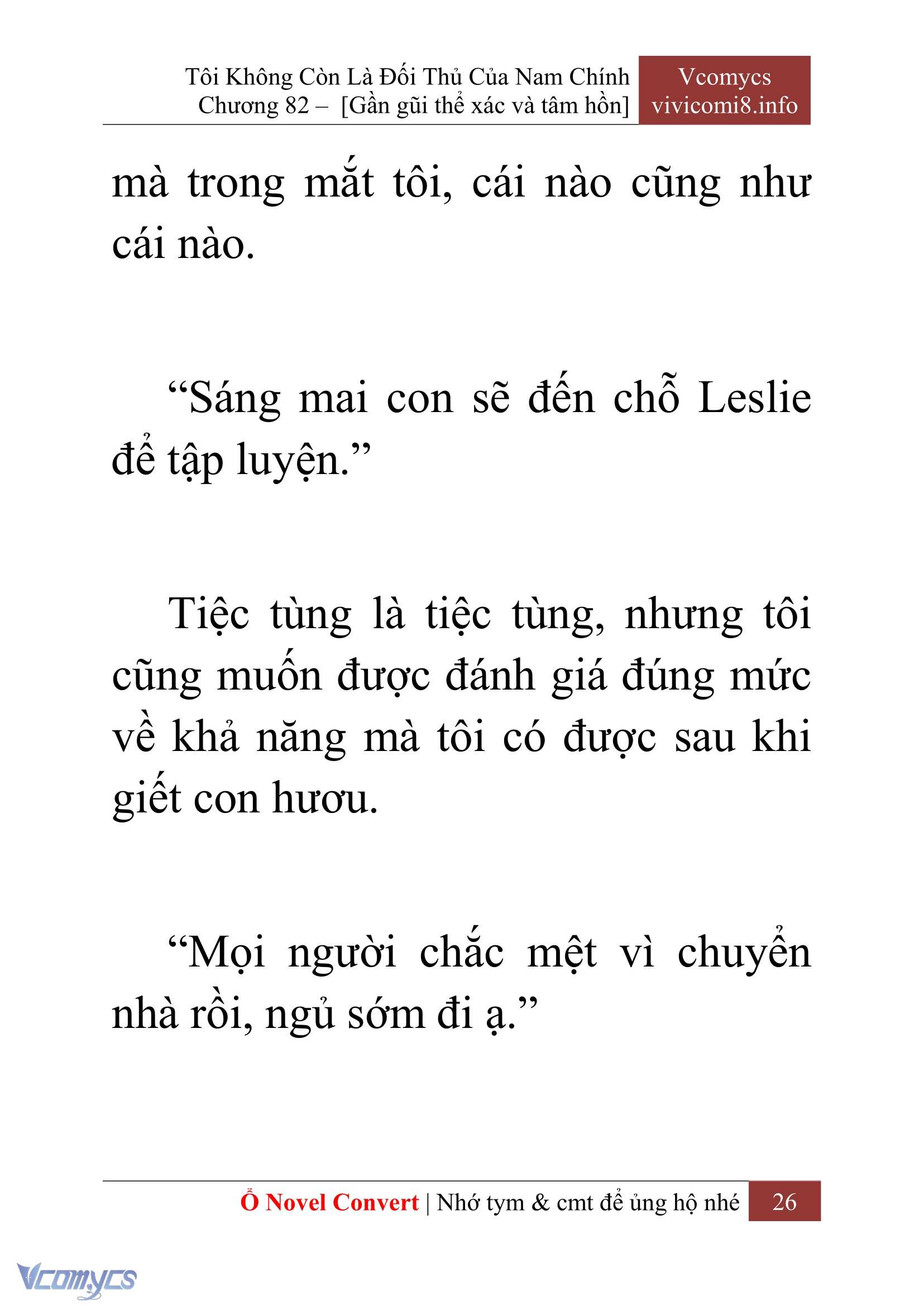 [Novel] Tôi Không Còn Là Đối Thủ Của Nam Chính Chap 82 - Trang 2