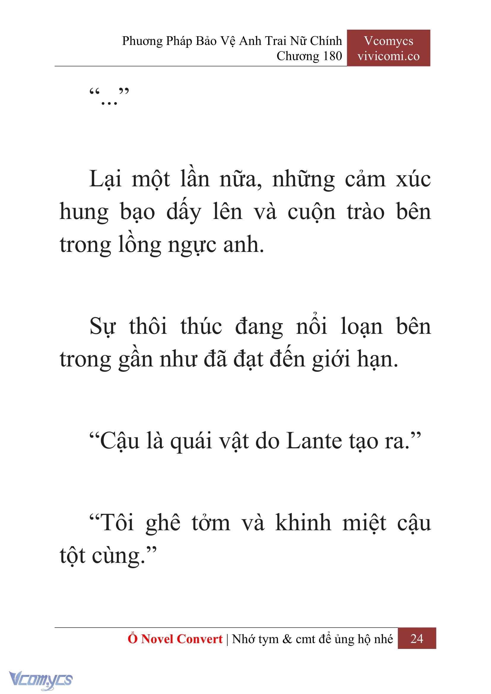 [Novel] Phương Pháp Bảo Vệ Anh Trai Nữ Chính Chap 180 - Trang 2