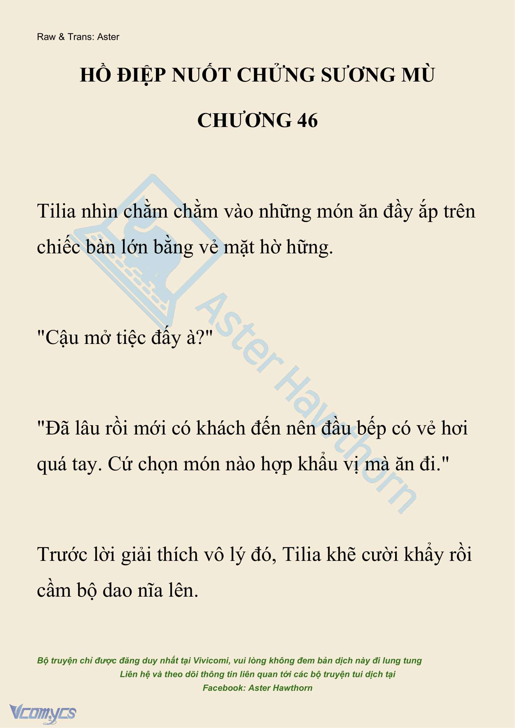 [NOVEL] Hồ Điệp Nuốt Chửng Sương Mù Chap 46 - Trang 2