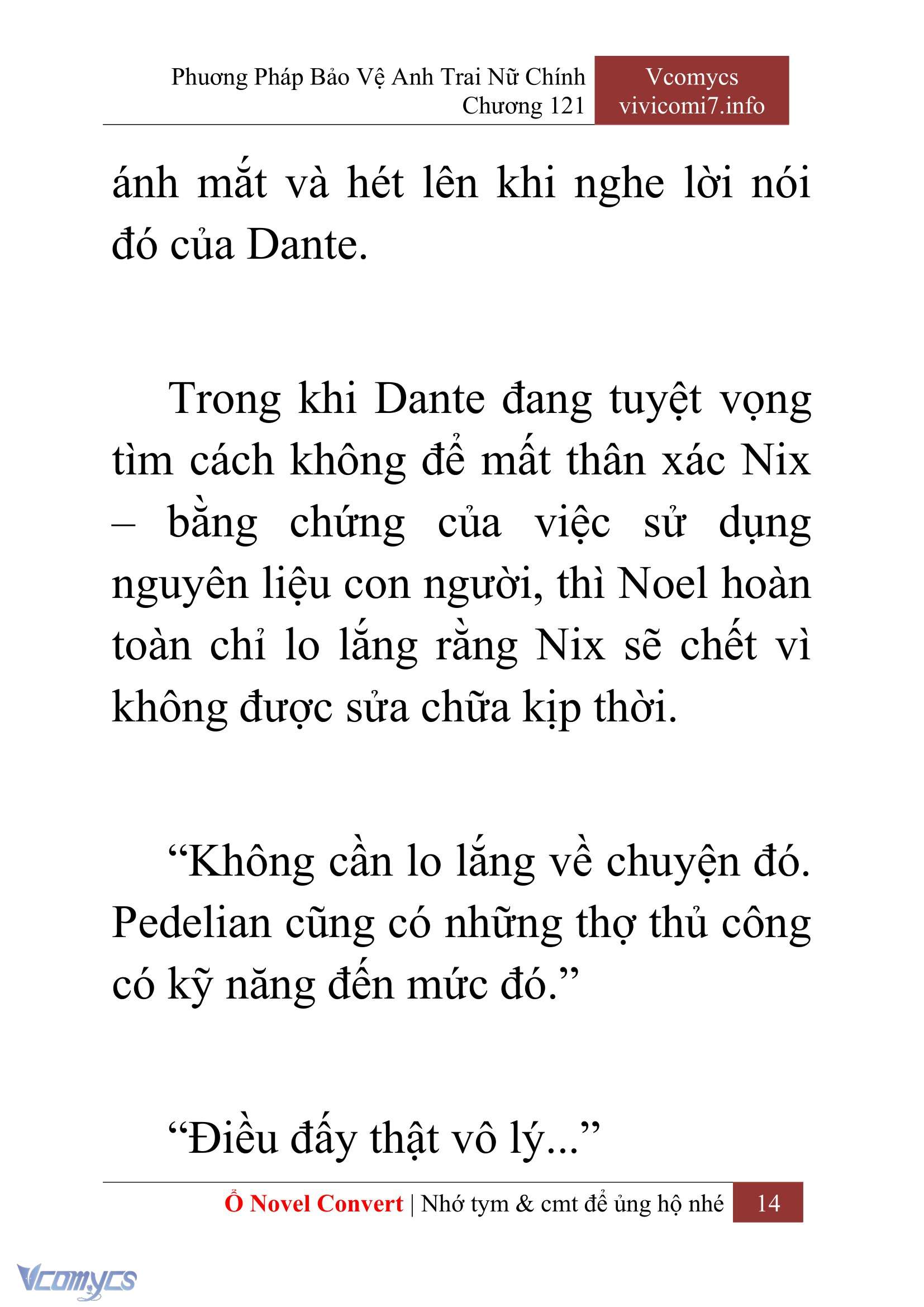 [Novel] Phương Pháp Bảo Vệ Anh Trai Nữ Chính Chap 121 - Trang 2