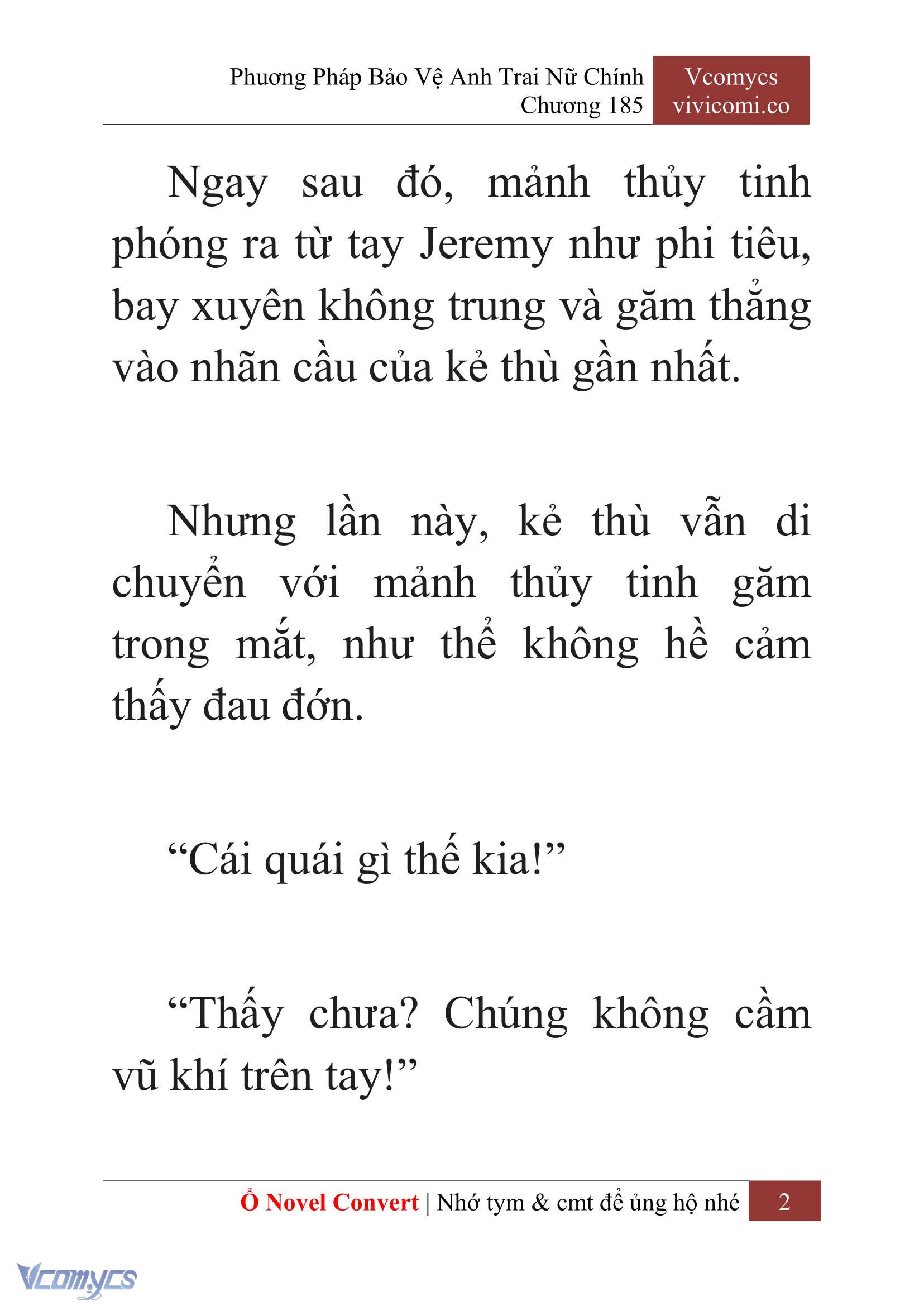 [Novel] Phương Pháp Bảo Vệ Anh Trai Nữ Chính Chap 185 - Trang 2