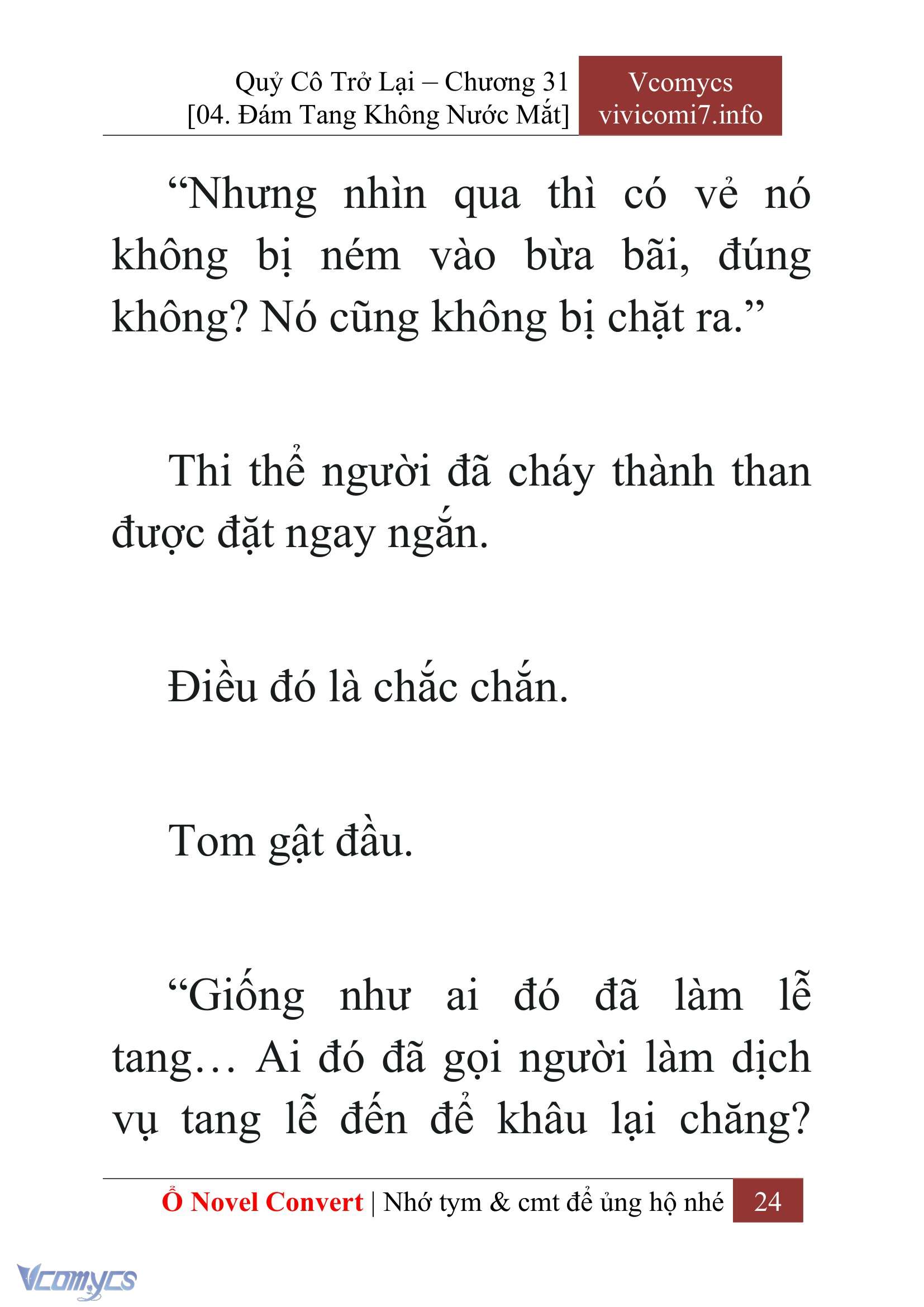 [Novel] Quý Cô Trở Lại Chap 31 - Trang 2