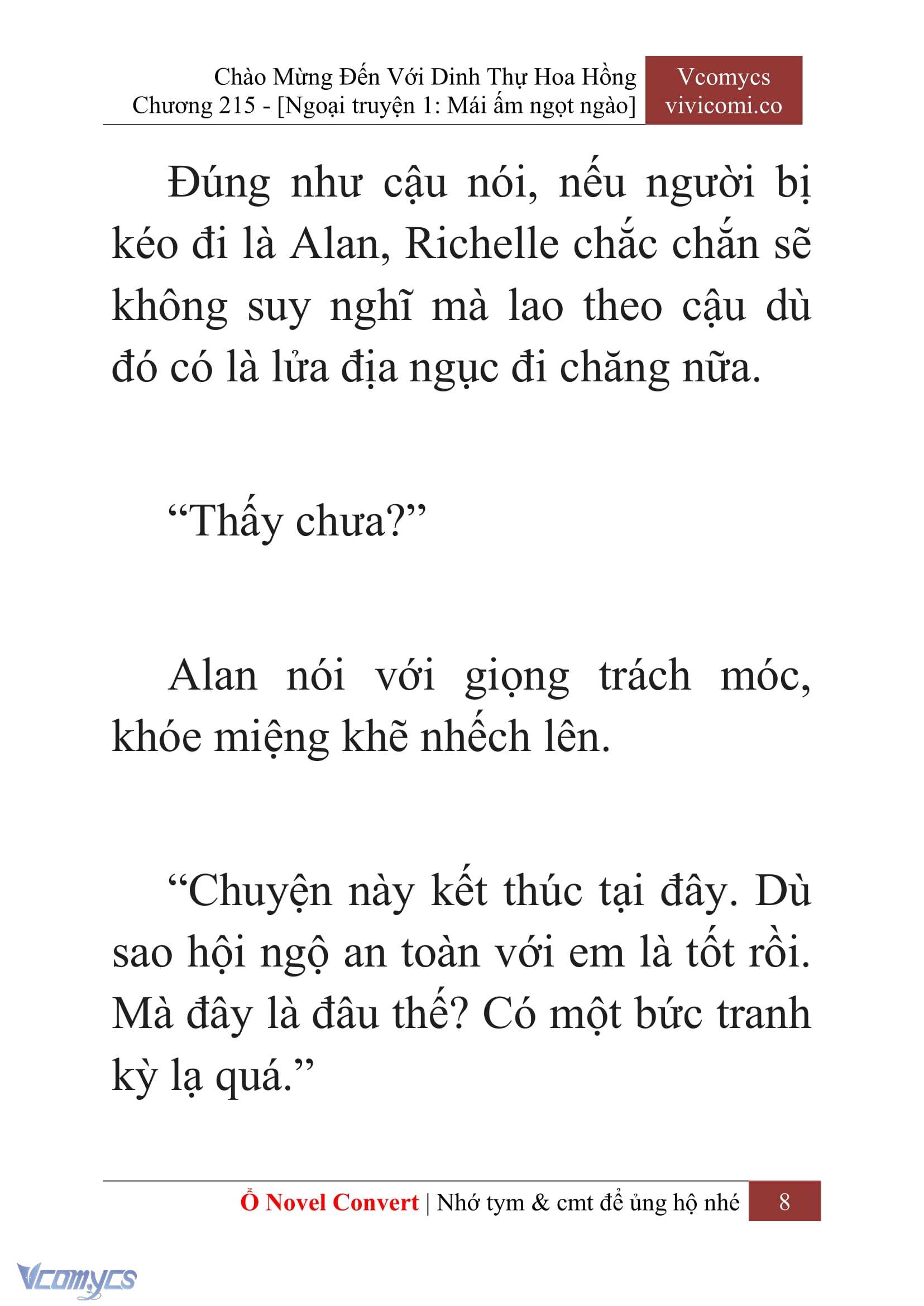 [Novel] Chào Mừng Đến Với Dinh Thự Hoa Hồng Chap 215 - Trang 2