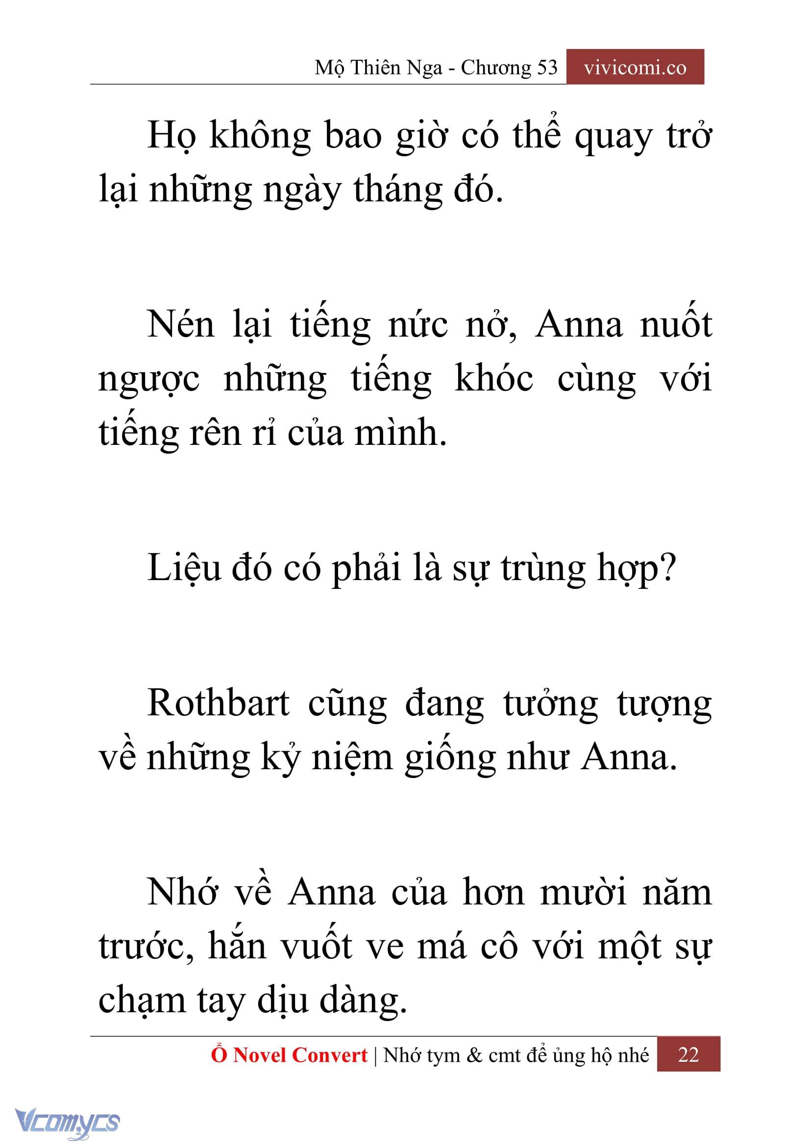 [Novel] Mộ Thiên Nga Chap 53 - Next 