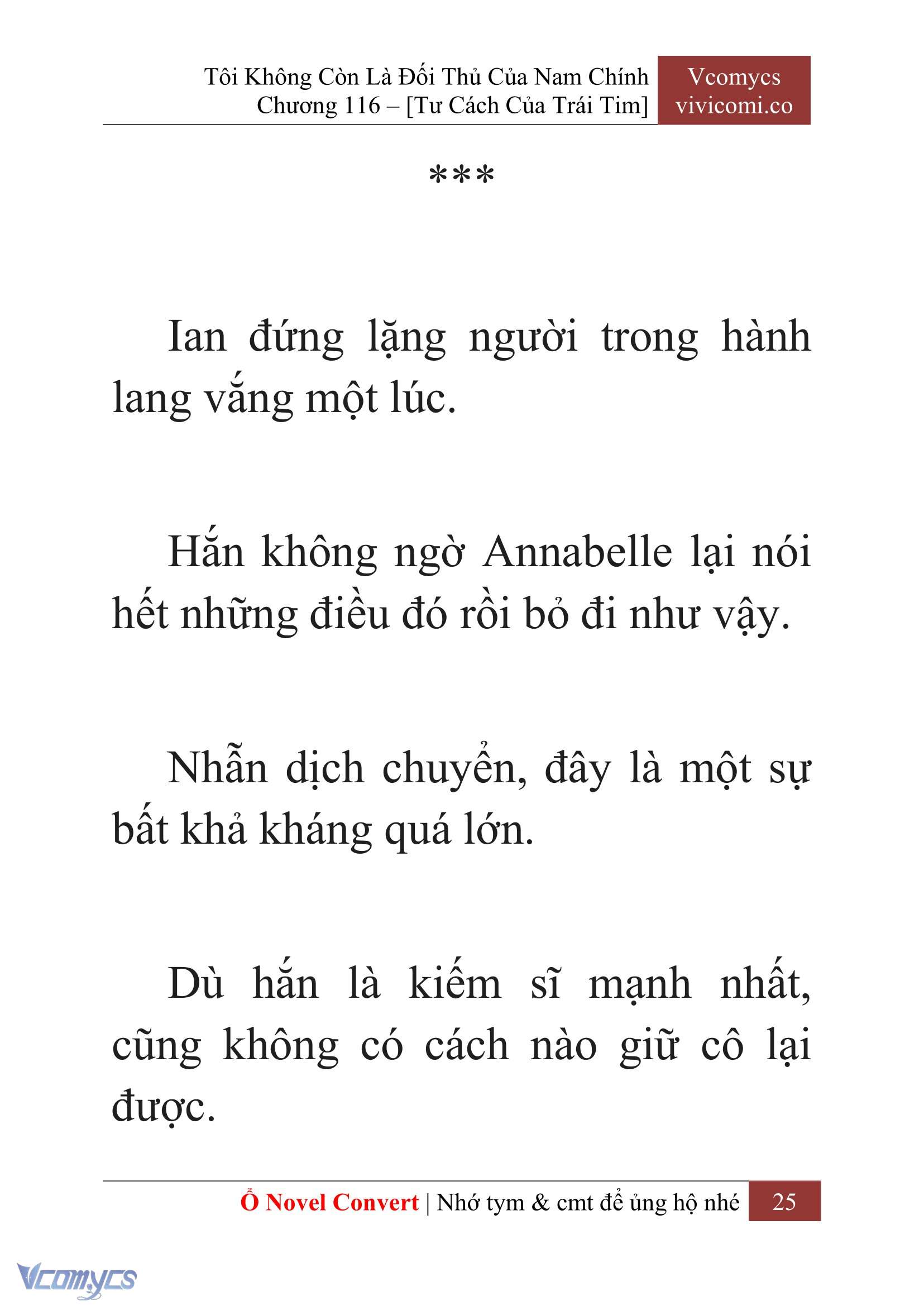 [Novel] Tôi Không Còn Là Đối Thủ Của Nam Chính Chap 116 - Trang 2