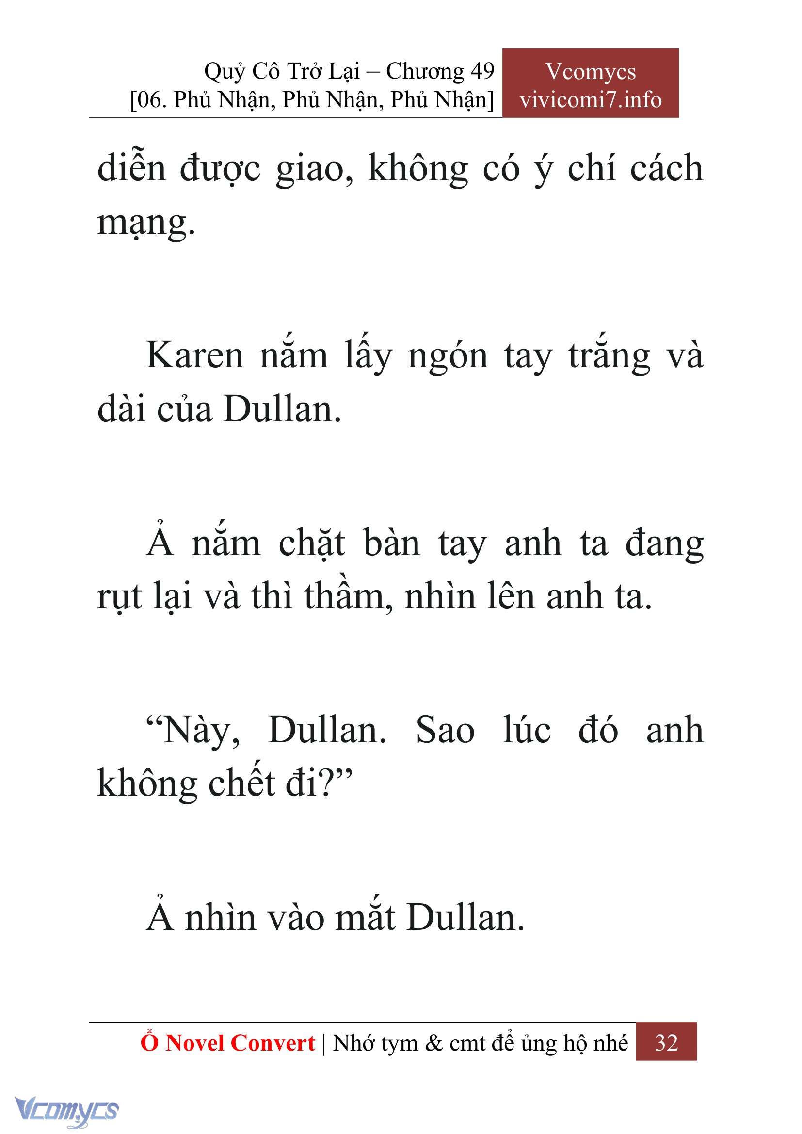 [Novel] Quý Cô Trở Lại Chap 49 - Next Chap 50