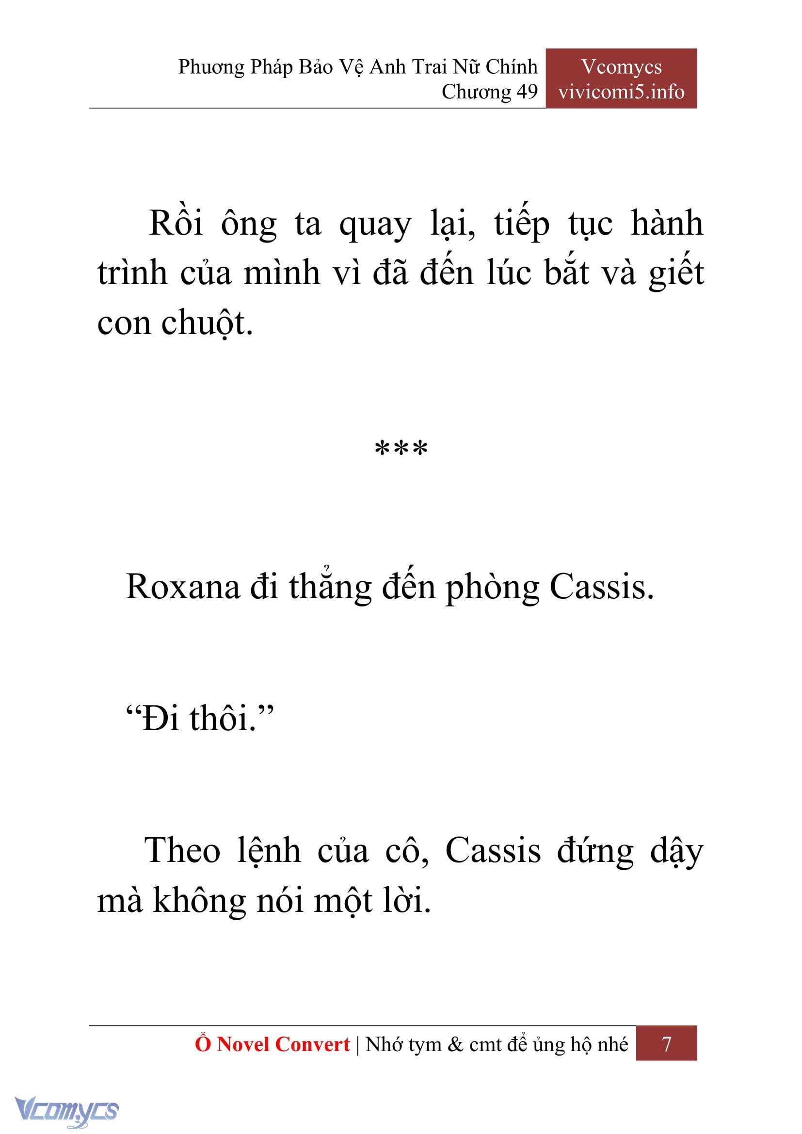 [Novel] Phương Pháp Bảo Vệ Anh Trai Nữ Chính Chap 49 - Trang 2