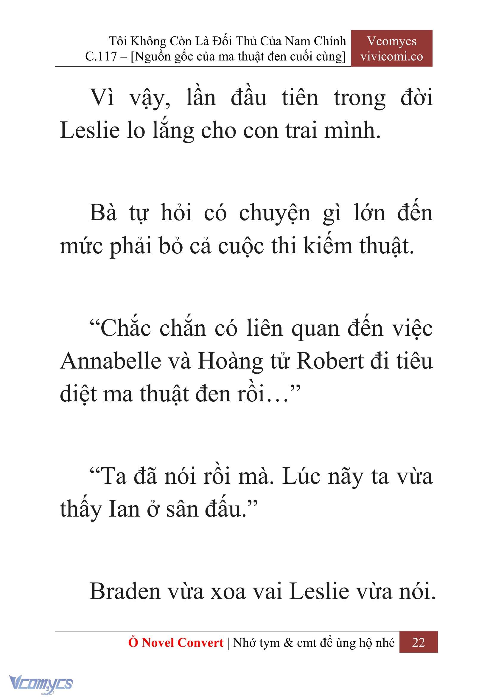 [Novel] Tôi Không Còn Là Đối Thủ Của Nam Chính Chap 117 - Trang 2