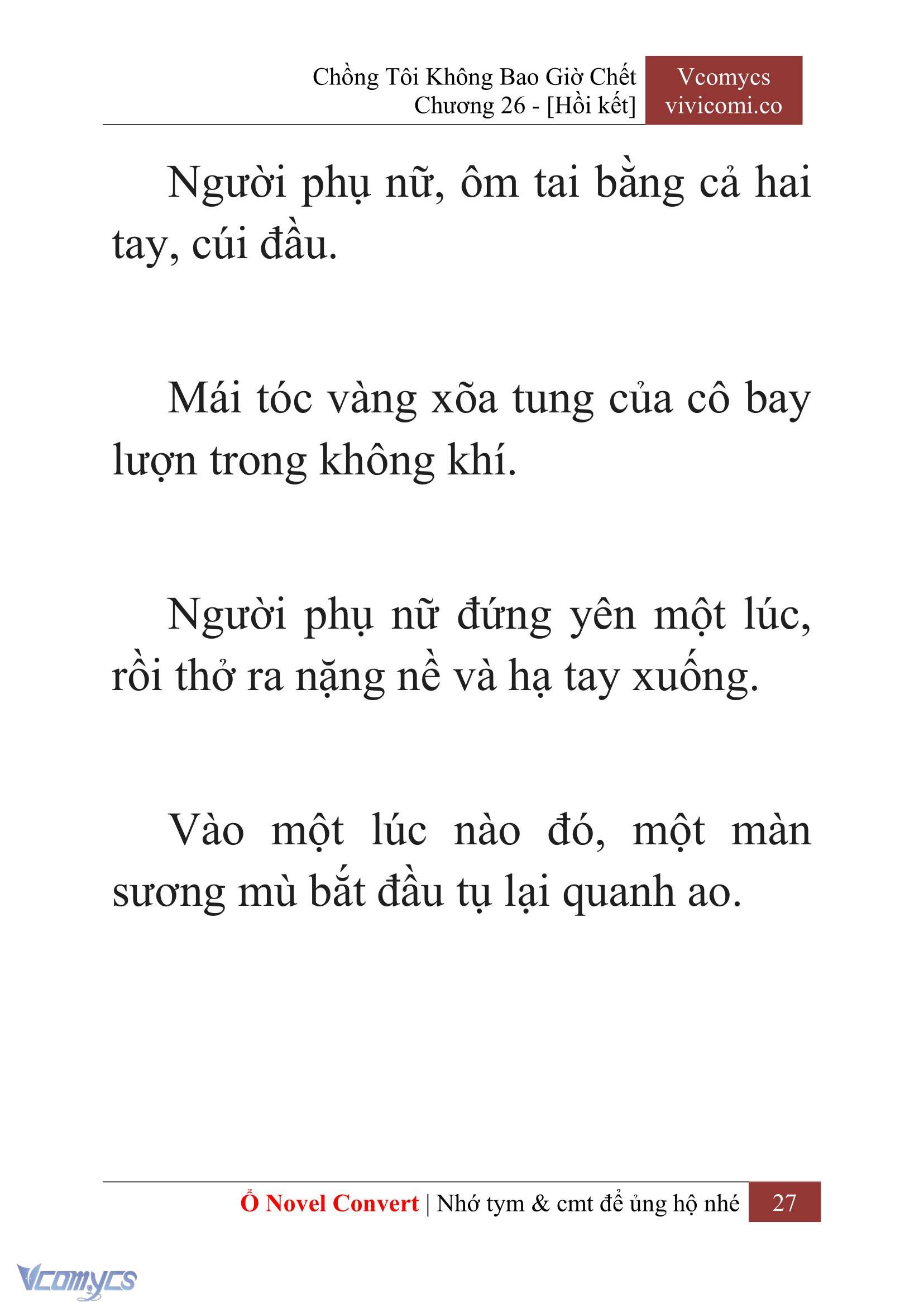 [Novel] Chồng Tôi Không Bao Giờ Chết Chap 26 - Trang 2