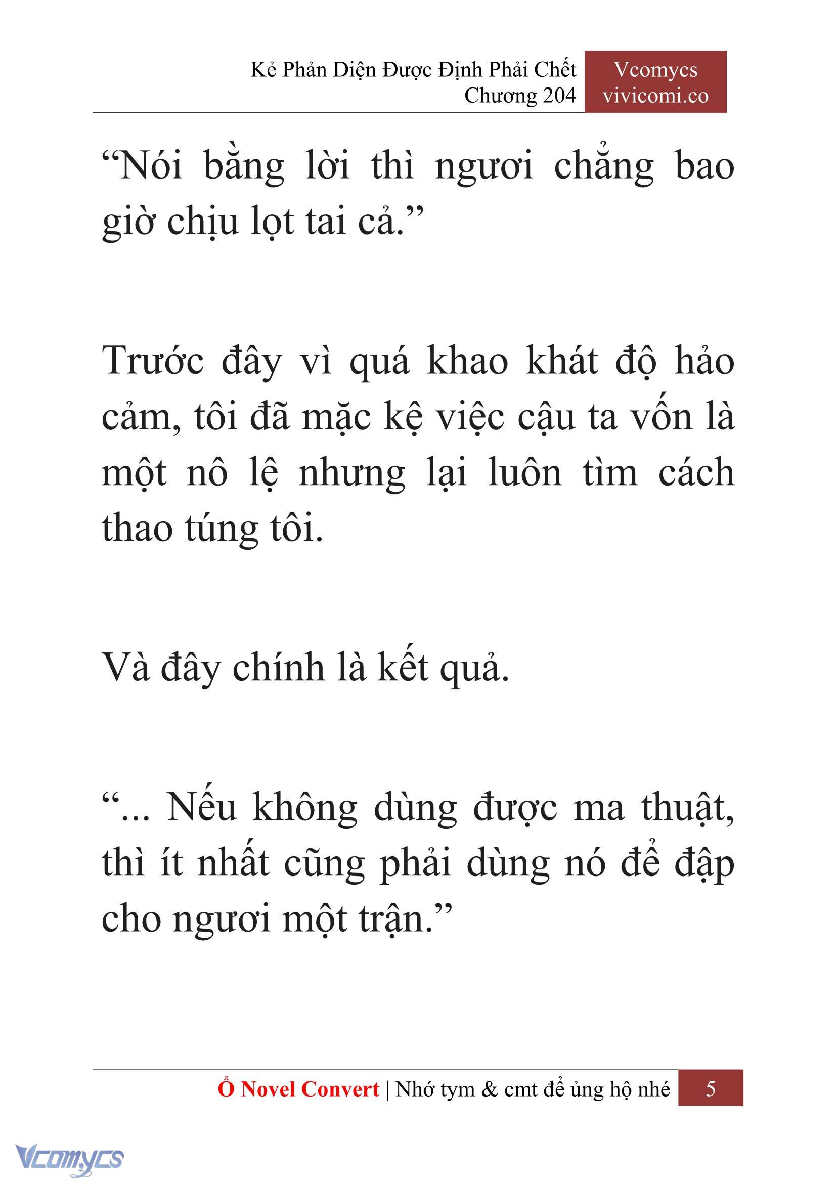 [Novel] Kẻ Phản Diện Được Định Phải Chết Chap 204 - Trang 2