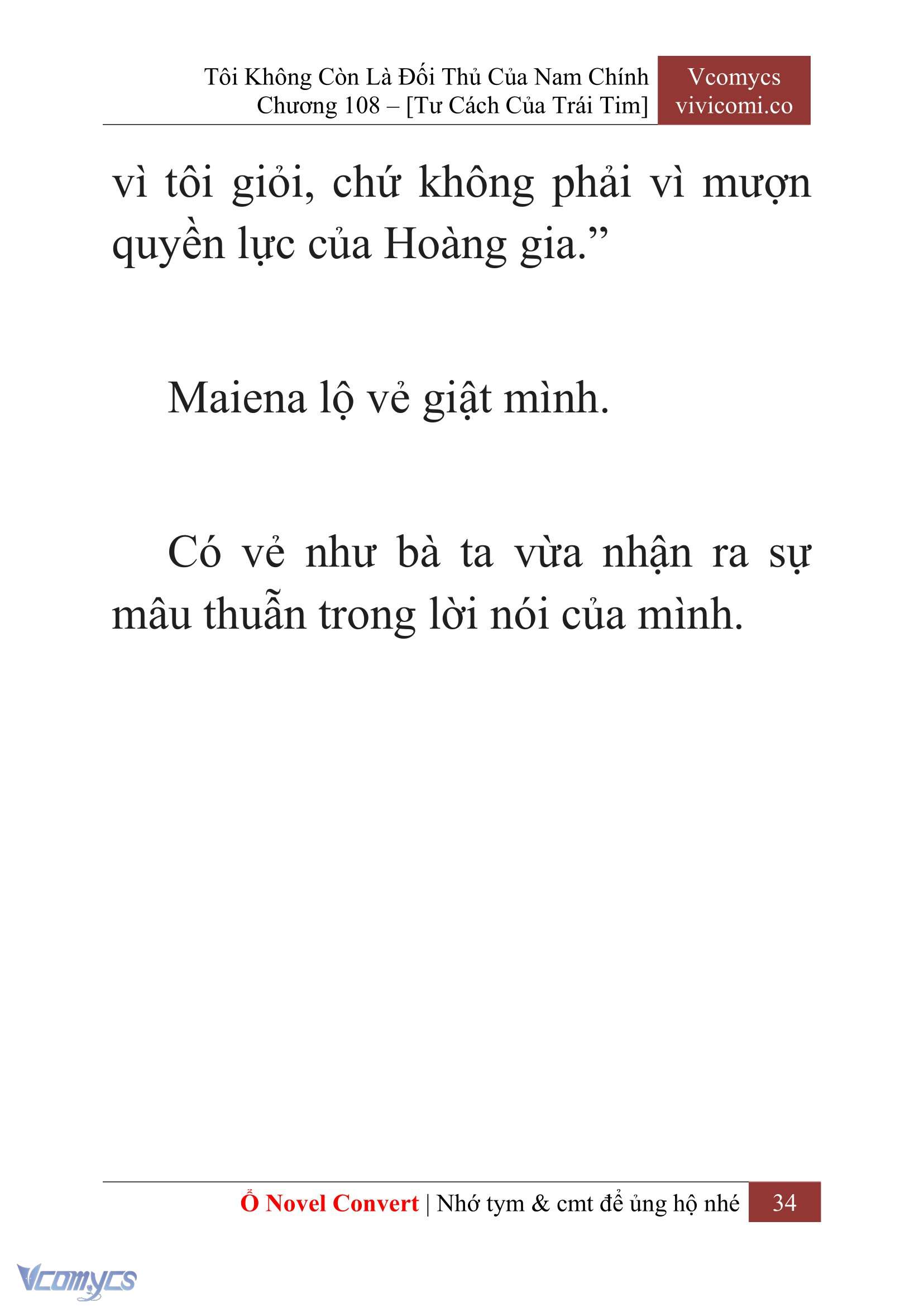 [Novel] Tôi Không Còn Là Đối Thủ Của Nam Chính Chap 108 - Trang 2