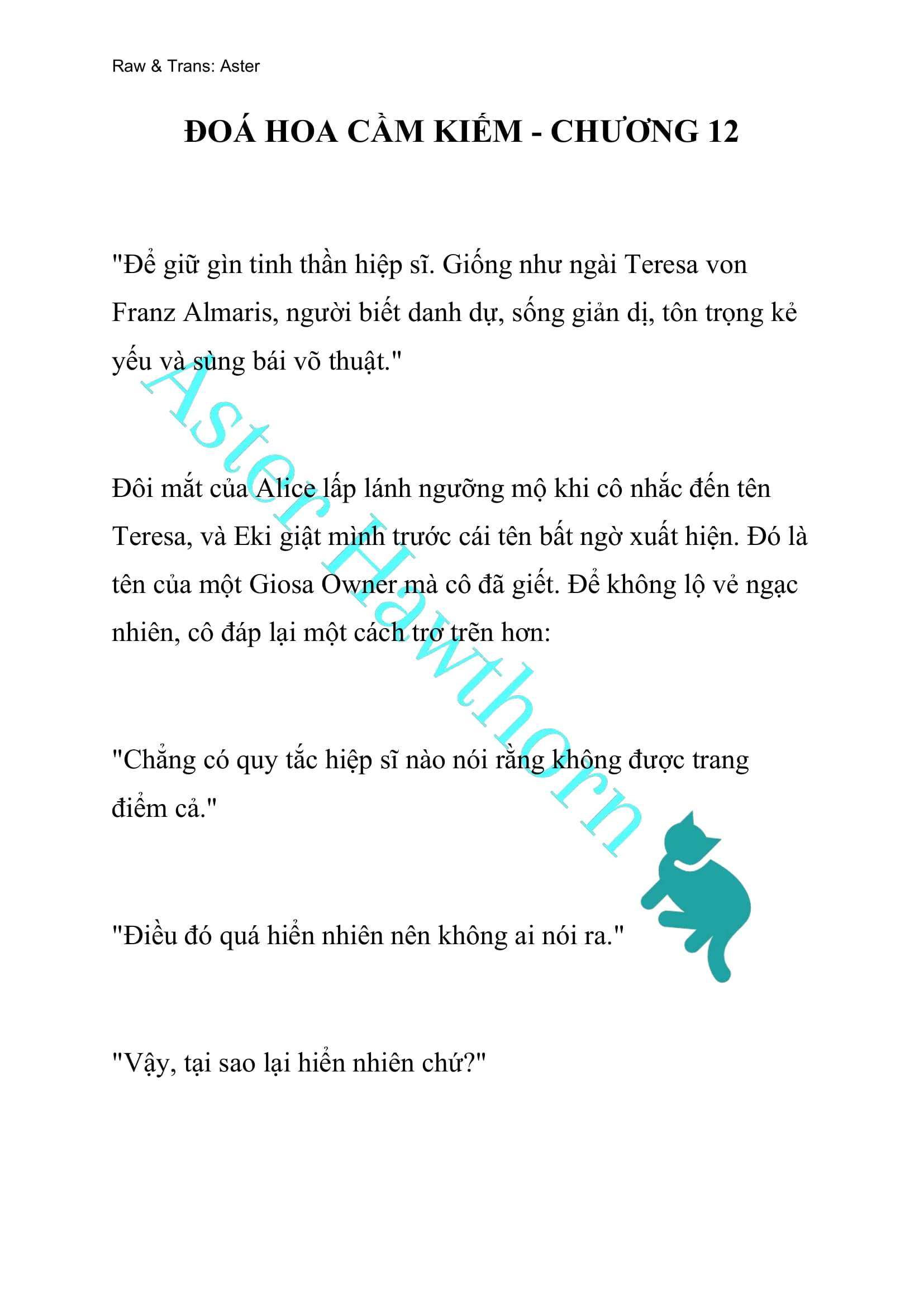 [NOVEL] Đóa Hoa Cầm Kiếm Chap 12 - Trang 2