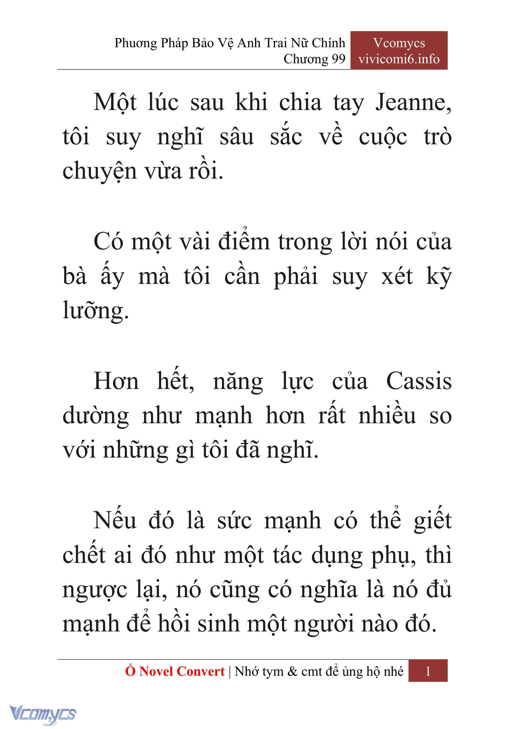 [Novel] Phương Pháp Bảo Vệ Anh Trai Nữ Chính Chap 99 - Trang 2