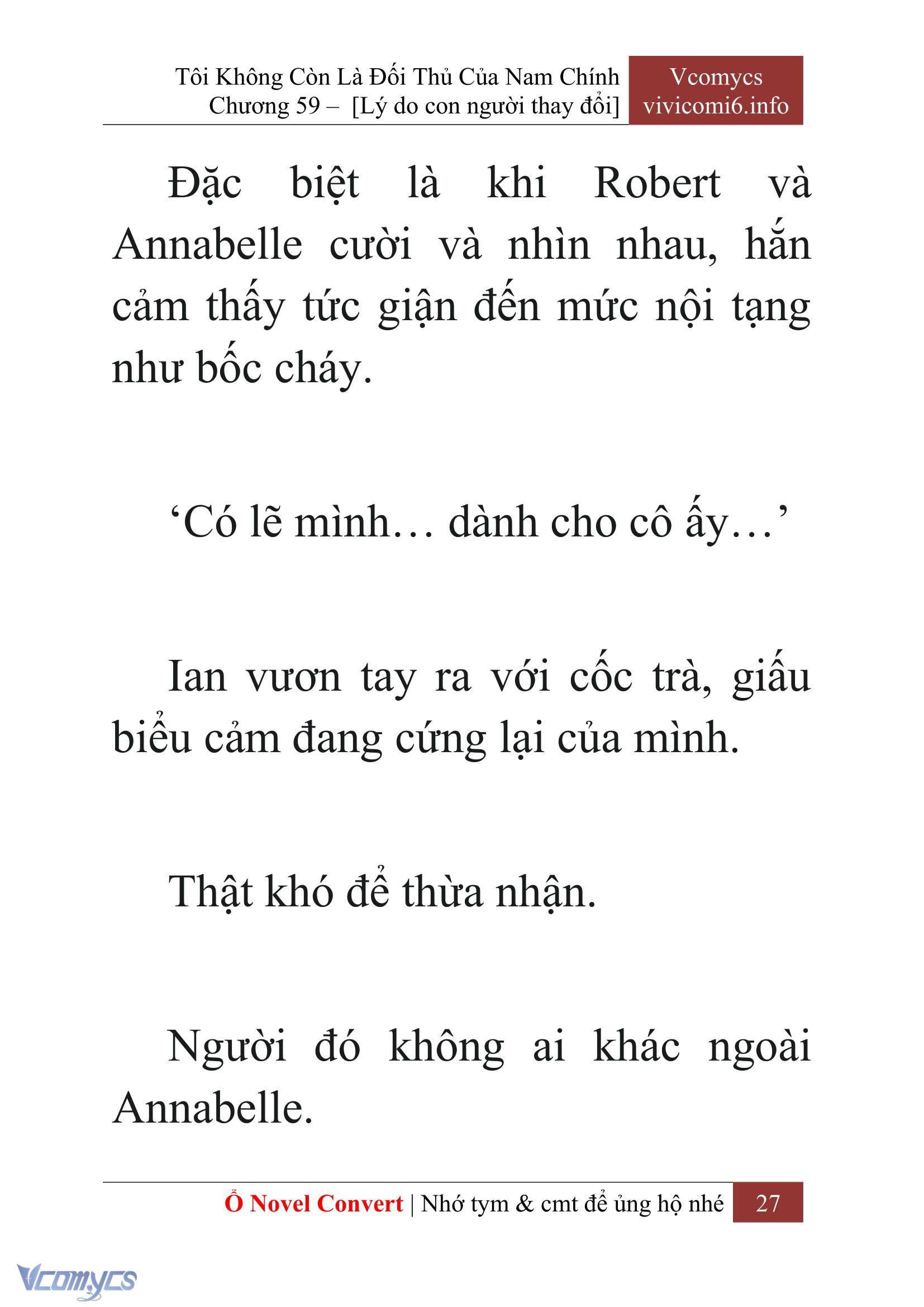 [Novel] Tôi Không Còn Là Đối Thủ Của Nam Chính Chap 59 - Trang 2