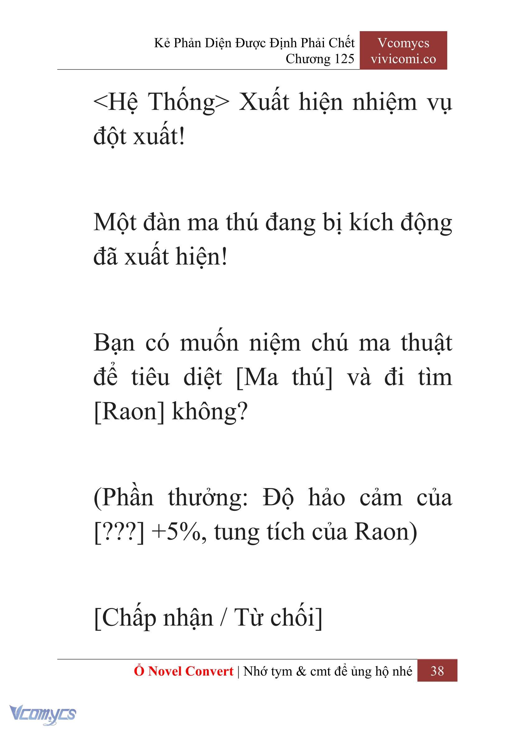 [Novel] Kẻ Phản Diện Được Định Phải Chết Chap 125 - Next Chap 126